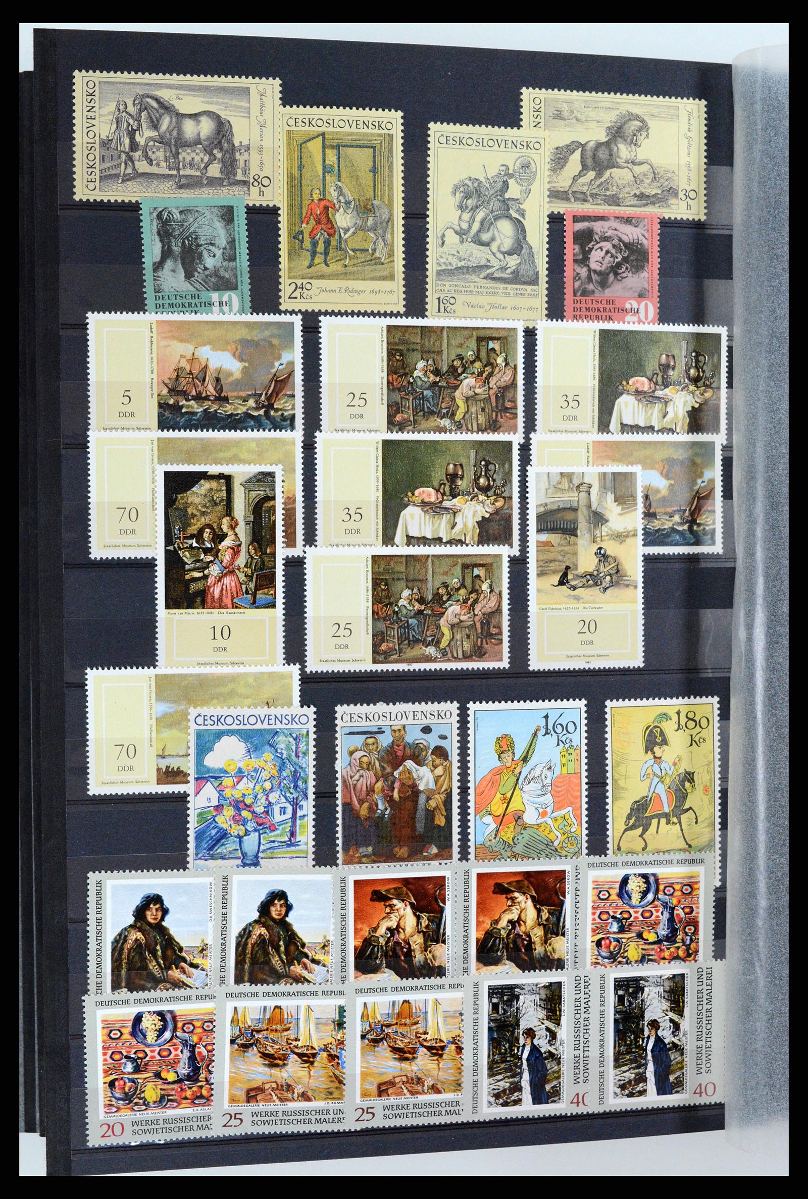 37737 072 - Postzegelverzameling 37737 Motief Kunst 1950-2000.