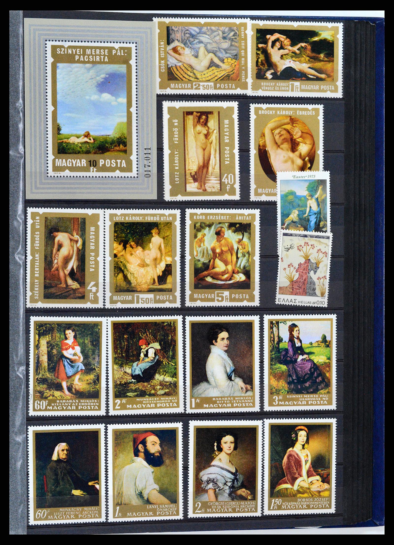 37737 079 - Postzegelverzameling 37737 Motief Kunst 1950-2000.