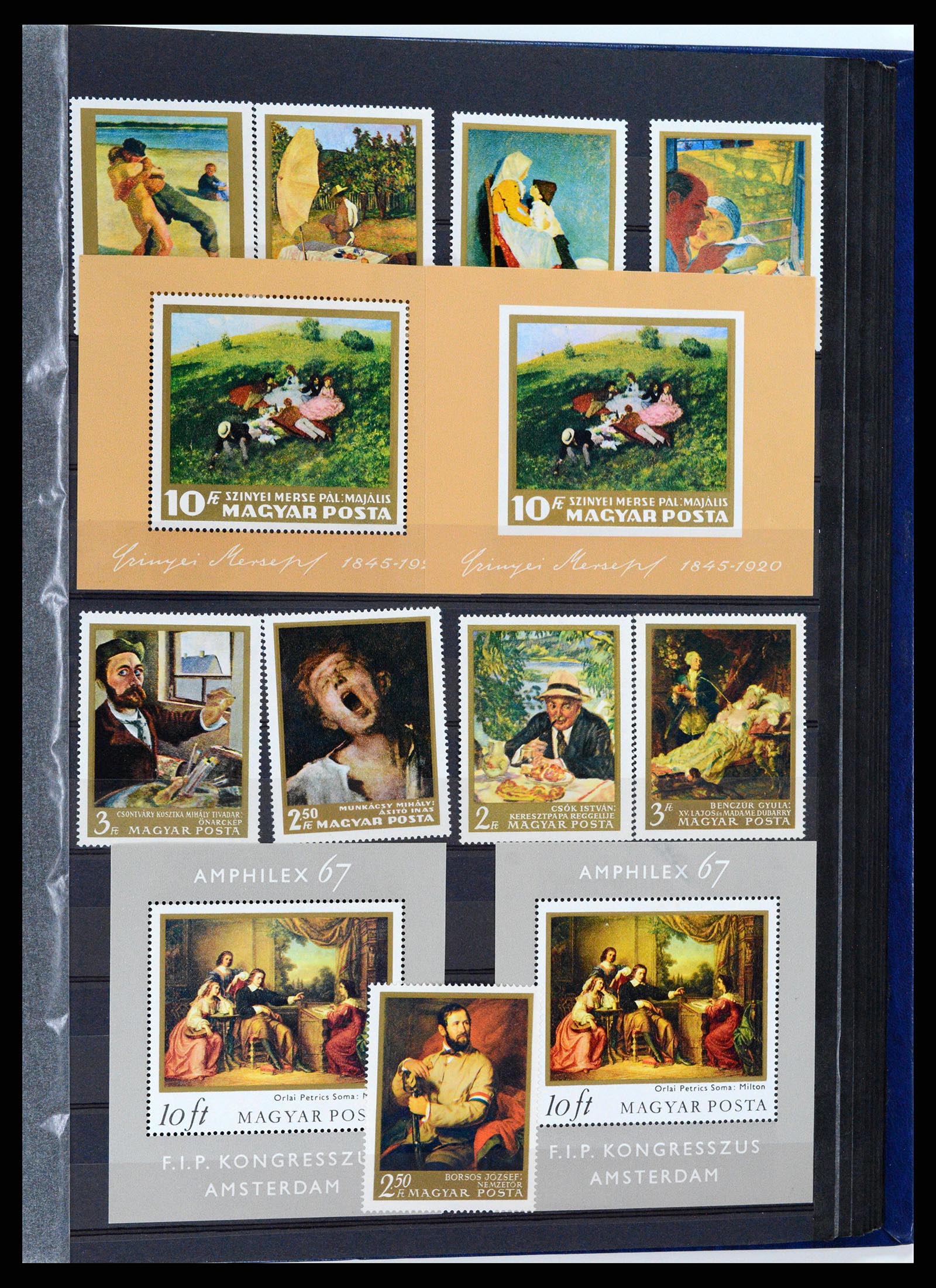 37737 081 - Postzegelverzameling 37737 Motief Kunst 1950-2000.