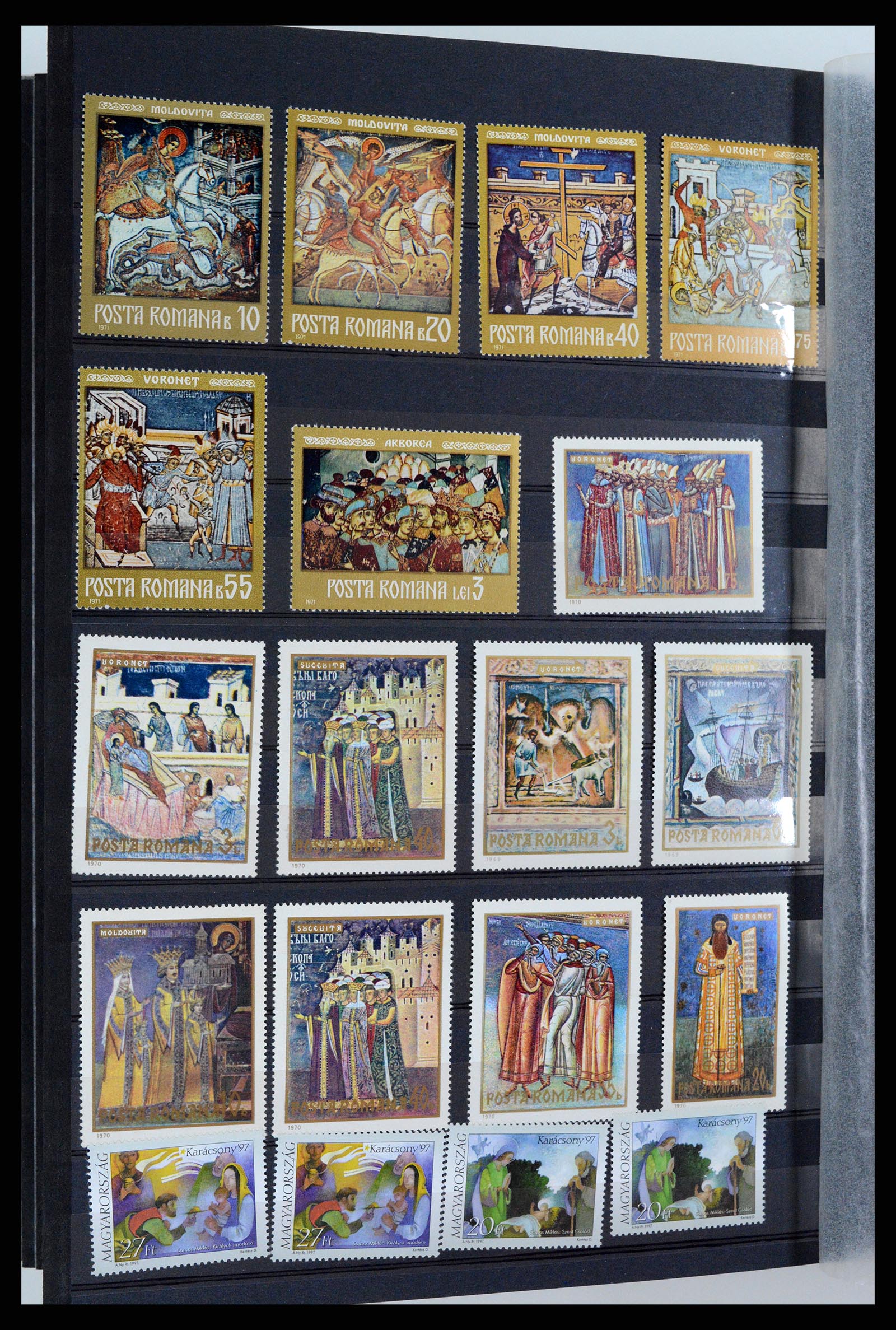 37737 082 - Postzegelverzameling 37737 Motief Kunst 1950-2000.