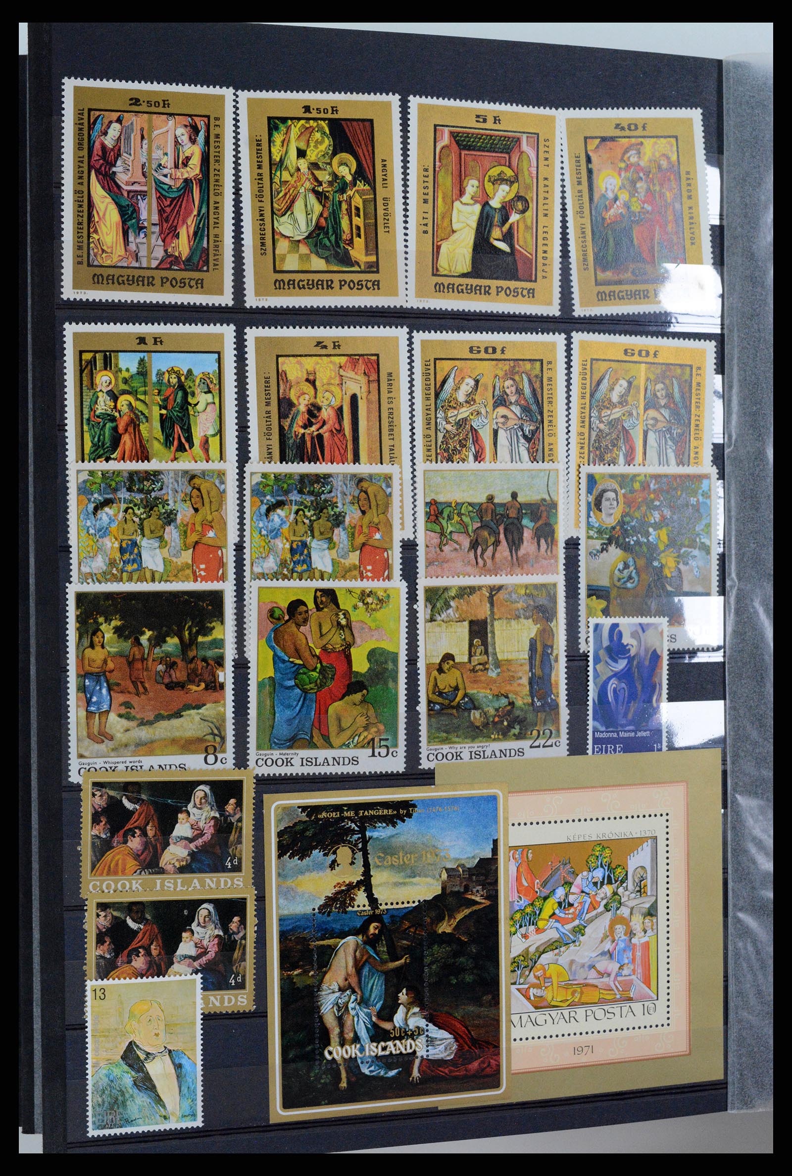 37737 084 - Postzegelverzameling 37737 Motief Kunst 1950-2000.