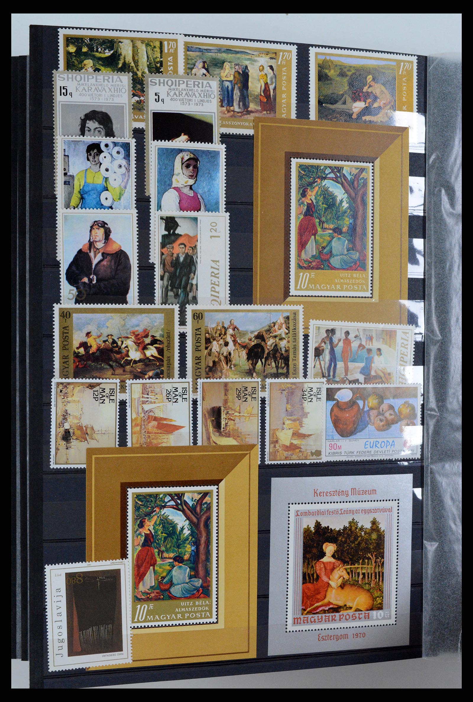 37737 086 - Postzegelverzameling 37737 Motief Kunst 1950-2000.