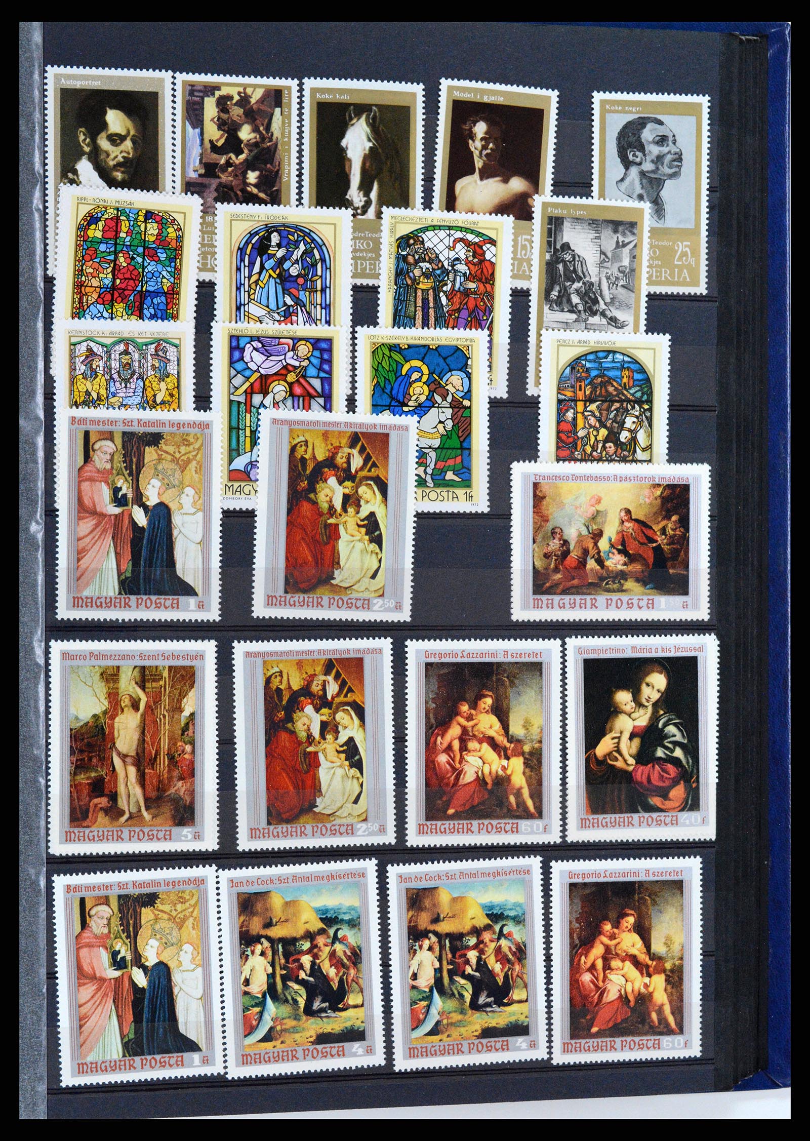 37737 087 - Postzegelverzameling 37737 Motief Kunst 1950-2000.