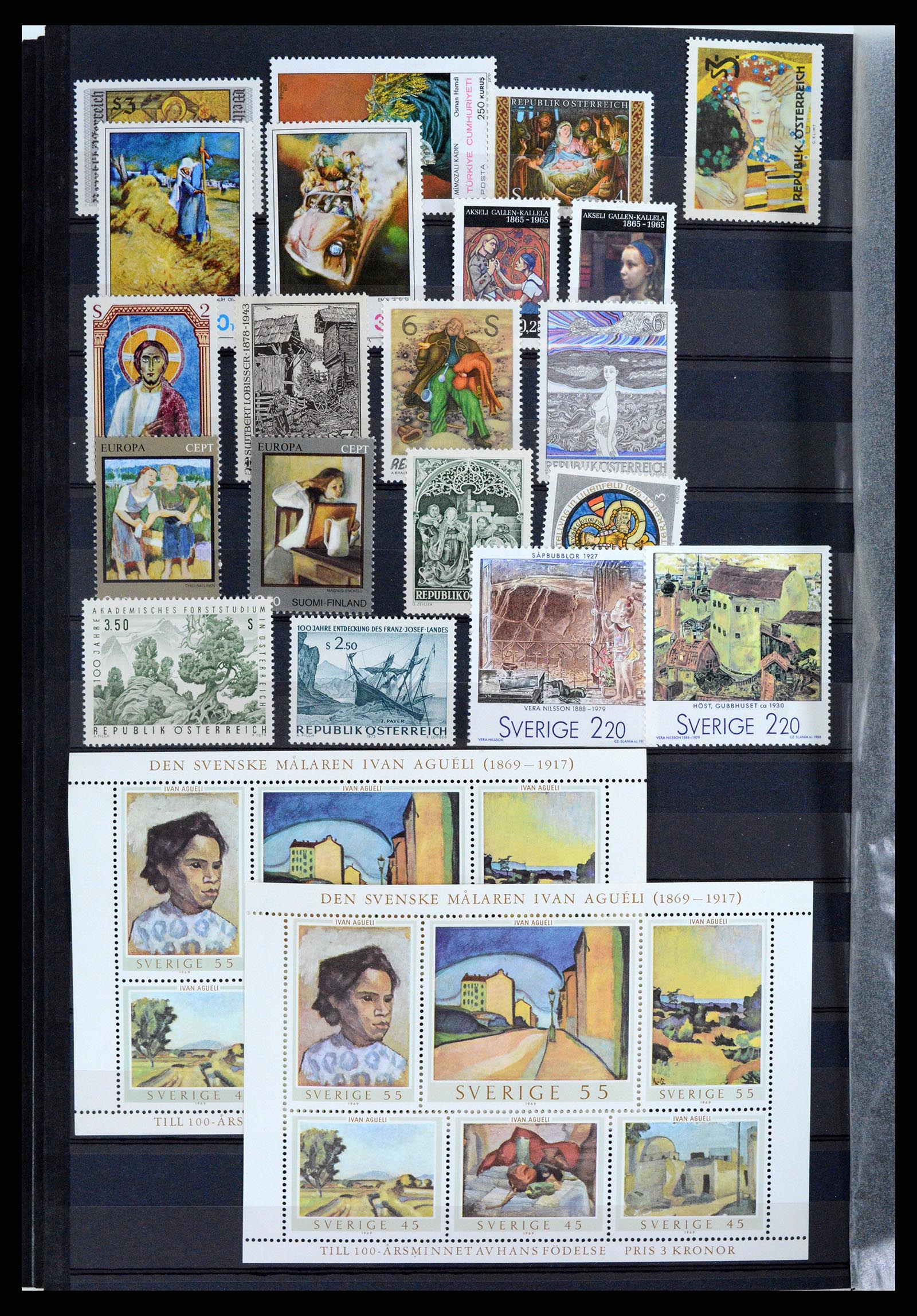 37737 090 - Postzegelverzameling 37737 Motief Kunst 1950-2000.