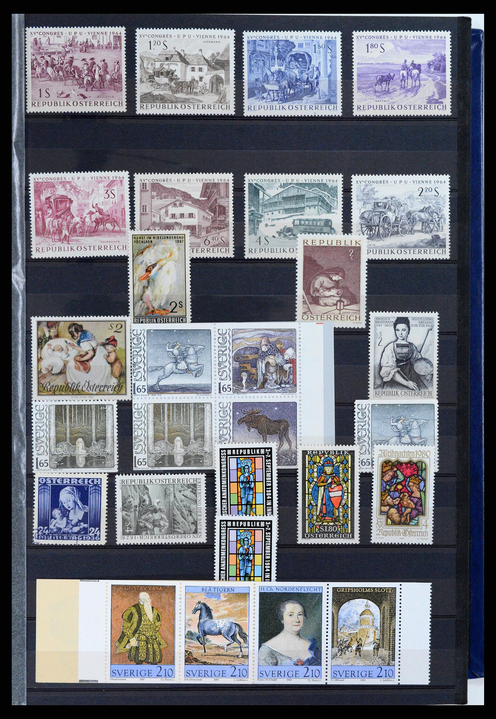 37737 091 - Postzegelverzameling 37737 Motief Kunst 1950-2000.