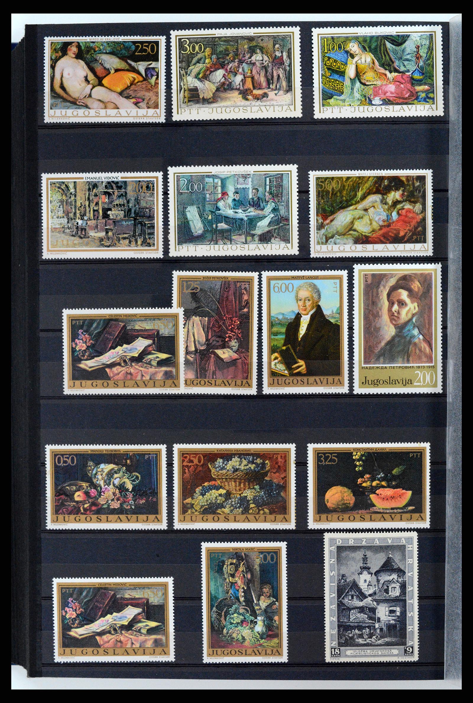 37737 096 - Postzegelverzameling 37737 Motief Kunst 1950-2000.
