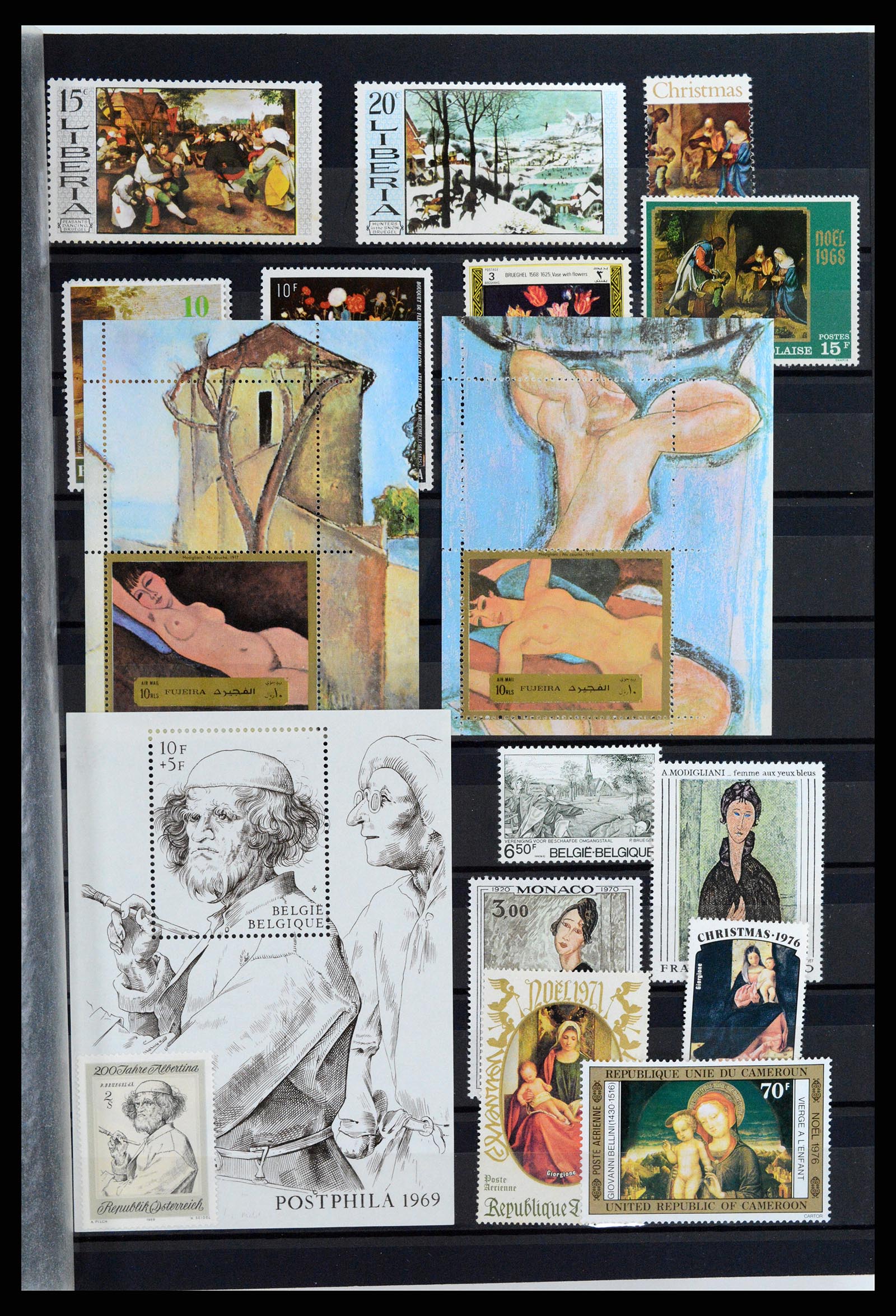 37737 097 - Postzegelverzameling 37737 Motief Kunst 1950-2000.