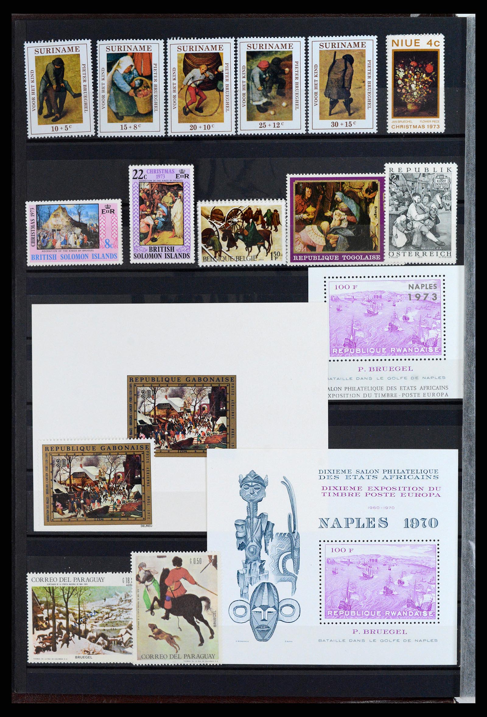 37737 098 - Postzegelverzameling 37737 Motief Kunst 1950-2000.