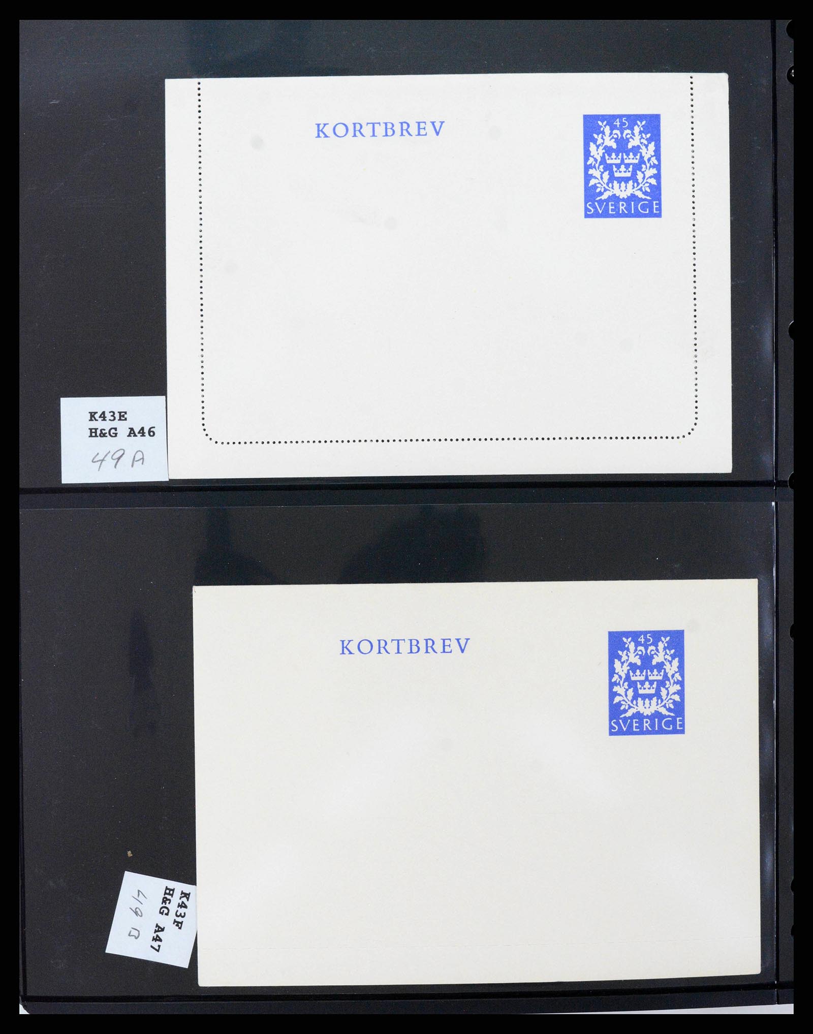 37751 0063 - Stamp collection 37751 Sweden postal stationery 1873-1976.