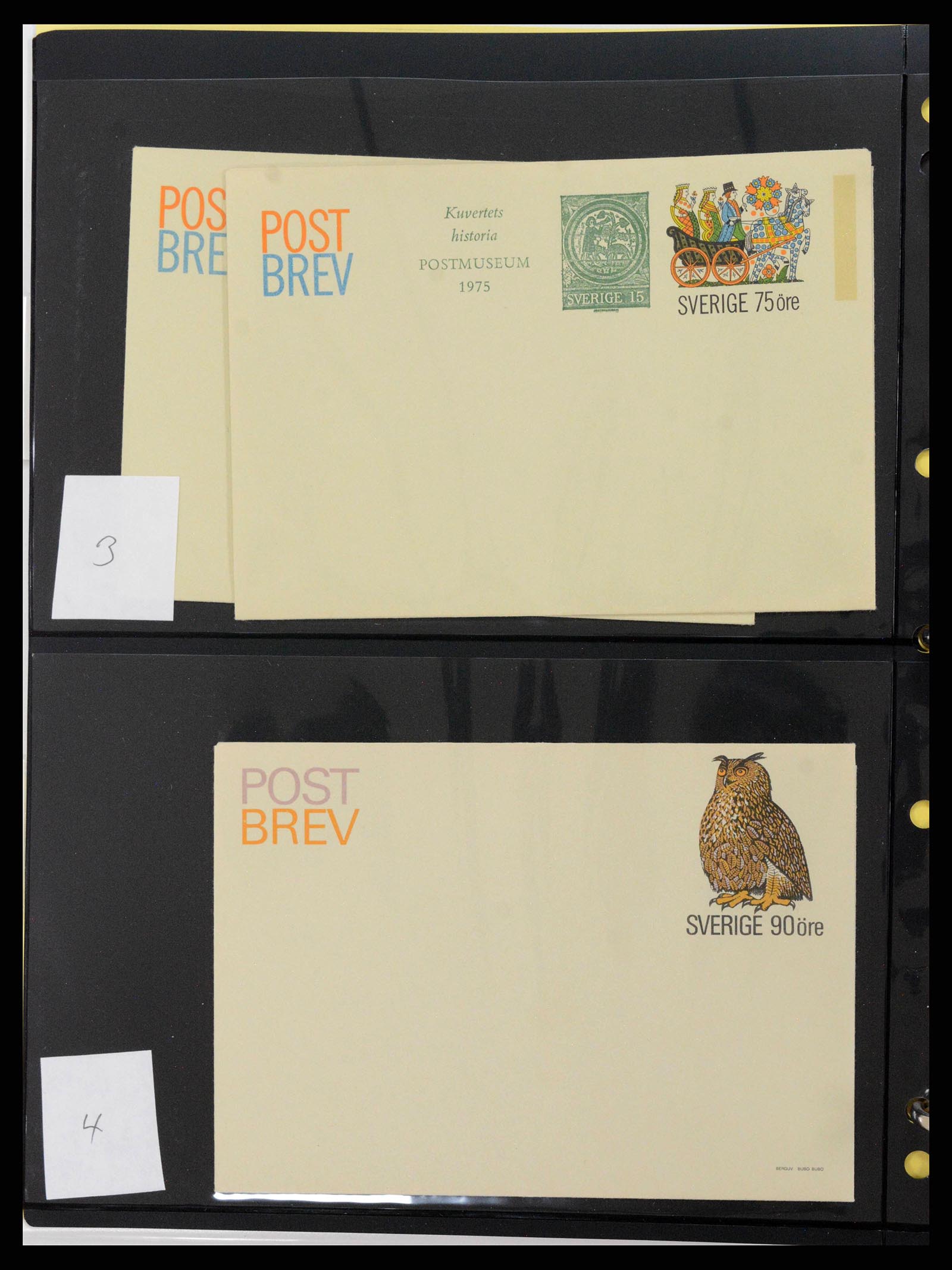 37751 0068 - Stamp collection 37751 Sweden postal stationery 1873-1976.