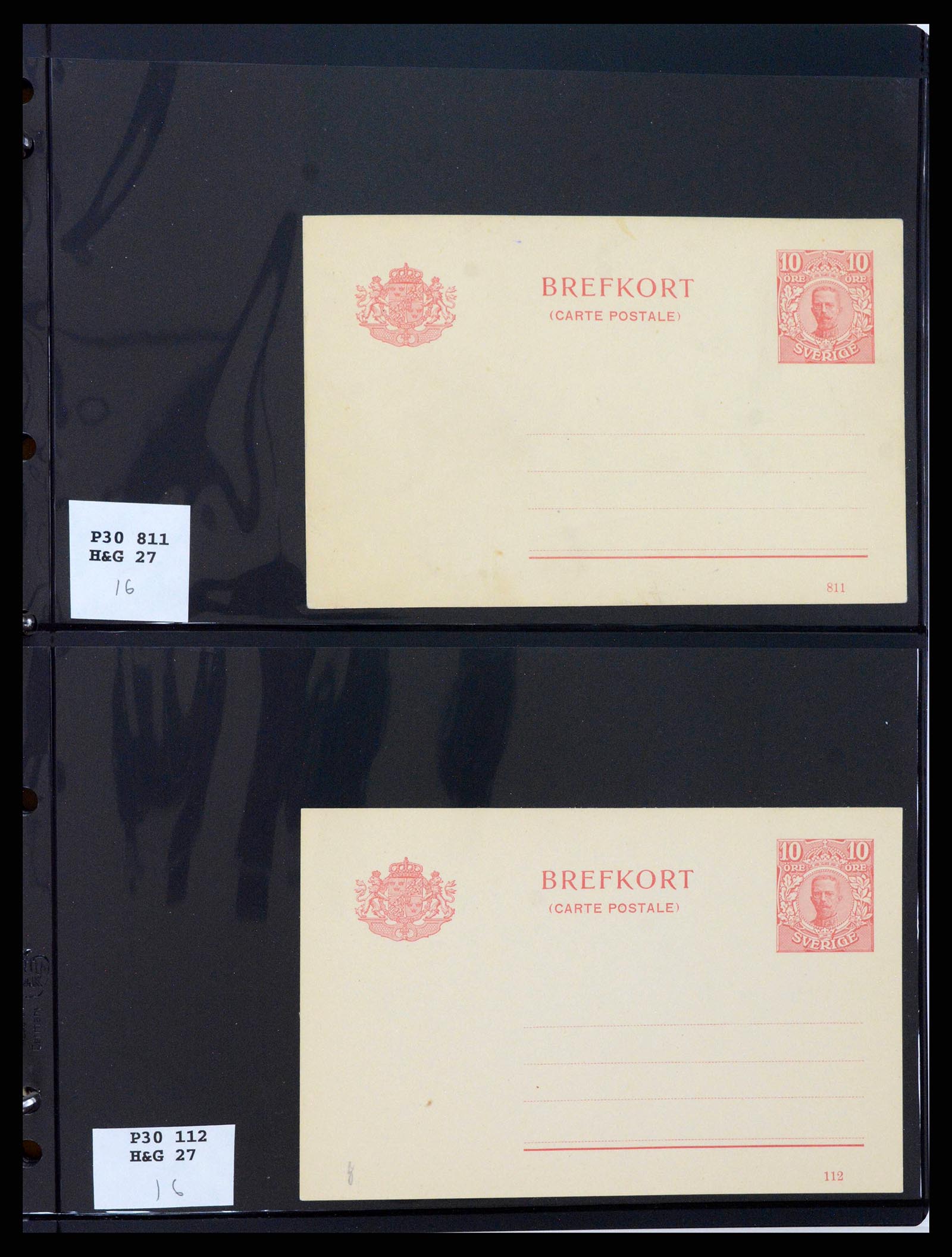 37751 0083 - Stamp collection 37751 Sweden postal stationery 1873-1976.