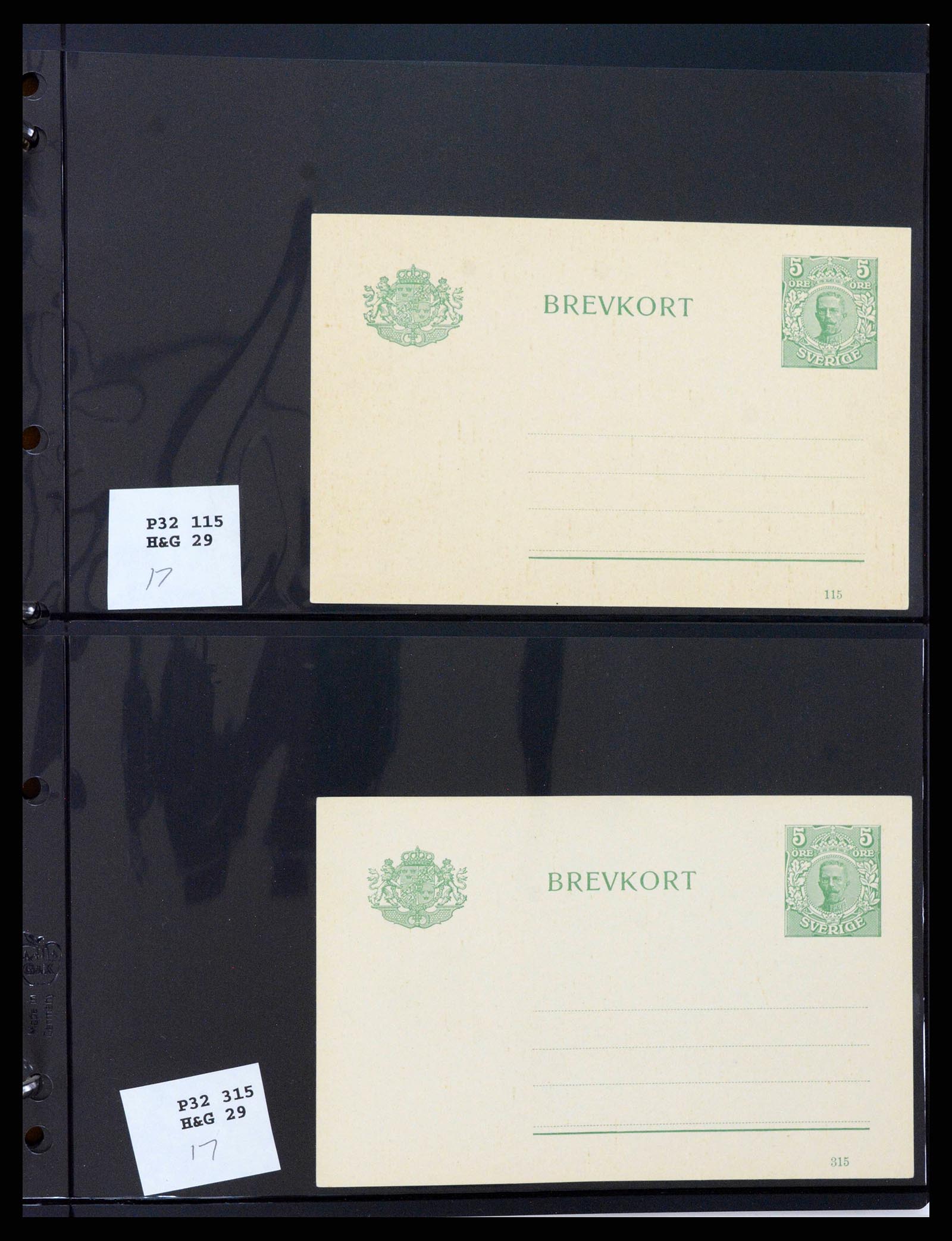 37751 0085 - Stamp collection 37751 Sweden postal stationery 1873-1976.