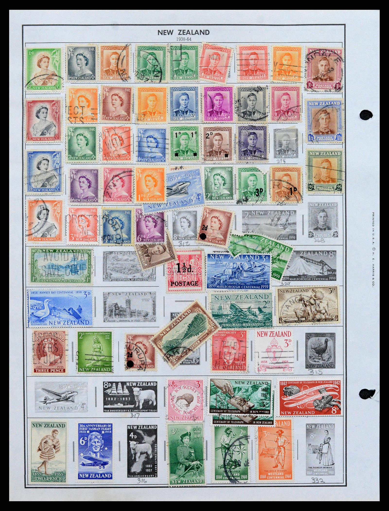 37774 0506 - Postzegelverzameling 37774 Australië en gebieden 1913-1998.