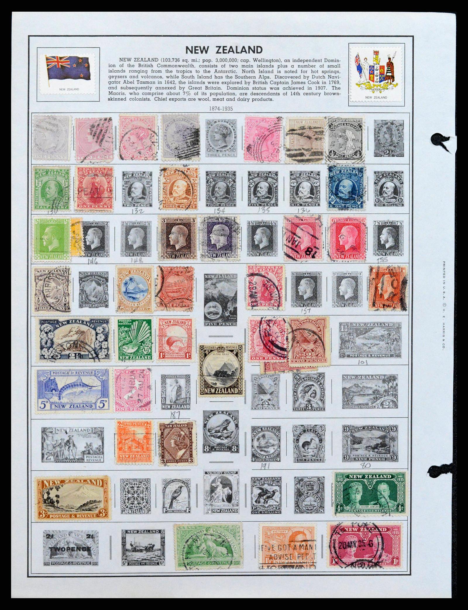 37774 0508 - Postzegelverzameling 37774 Australië en gebieden 1913-1998.