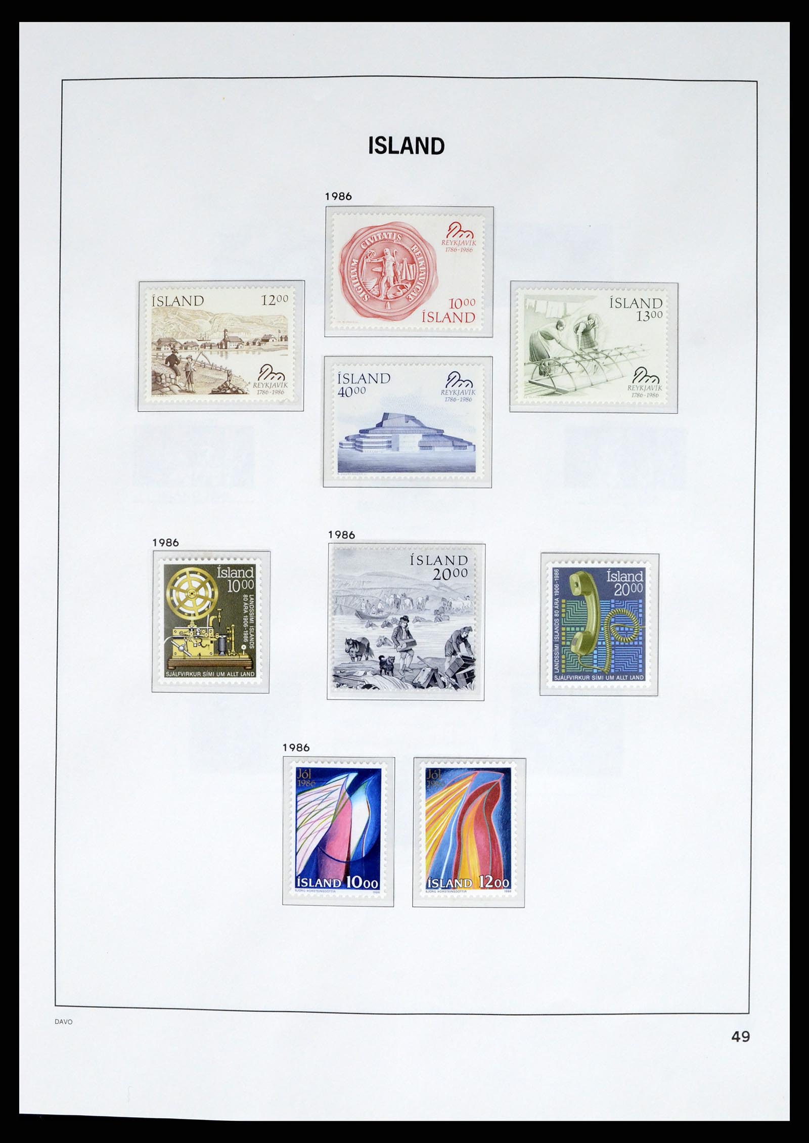 37799 061 - Stamp Collection 37799 Iceland 1873-2019!