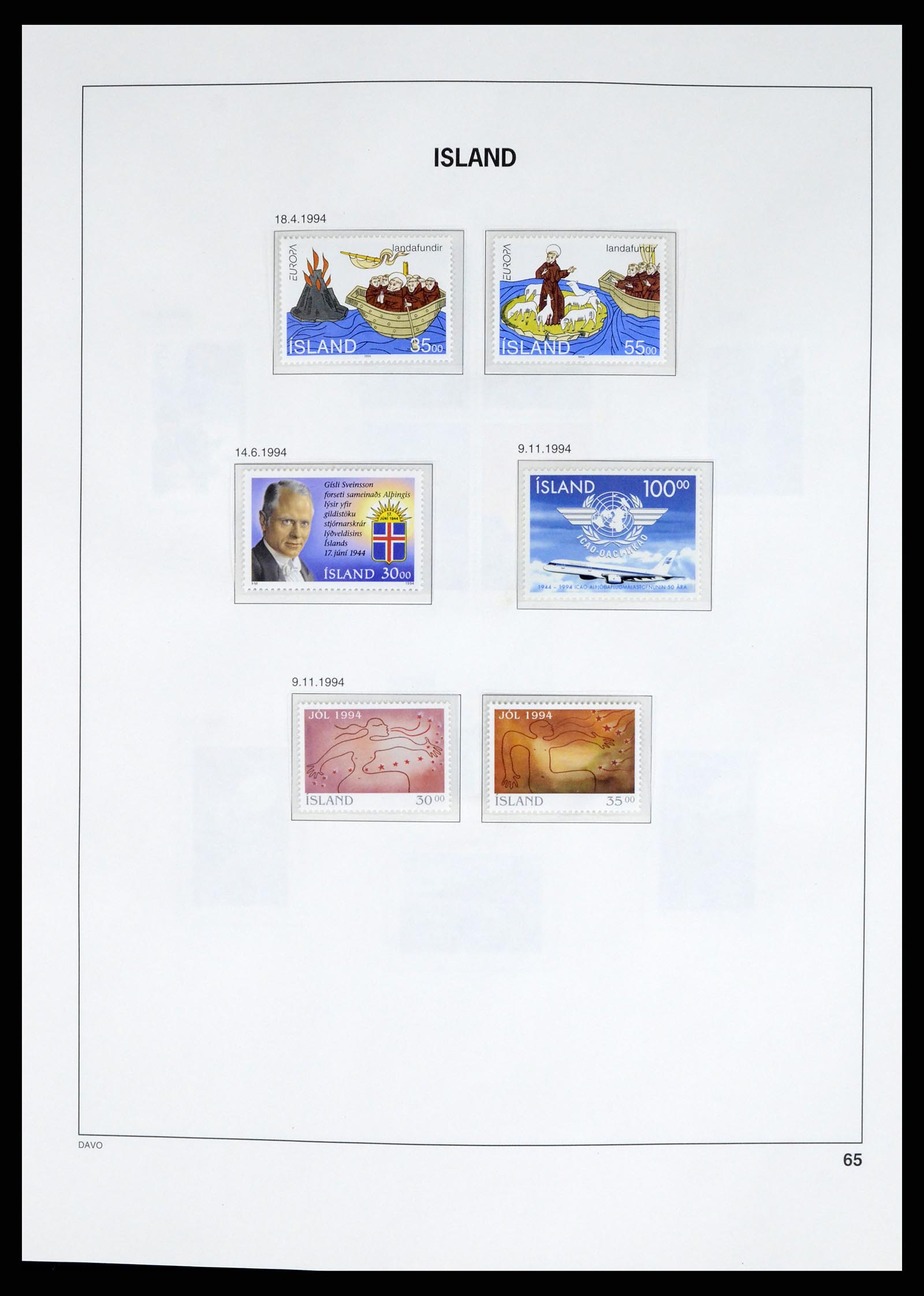 37799 077 - Stamp Collection 37799 Iceland 1873-2019!