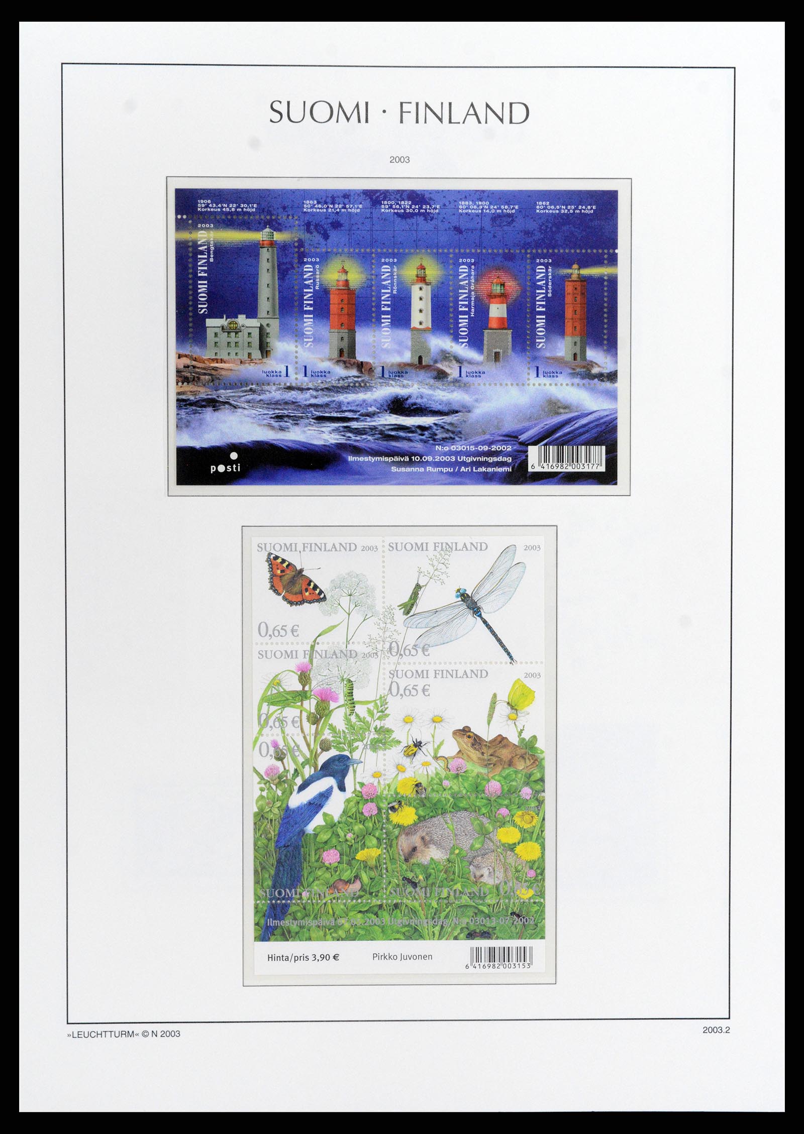 37800 160 - Postzegelverzameling 37800 Finland 1860-2005.