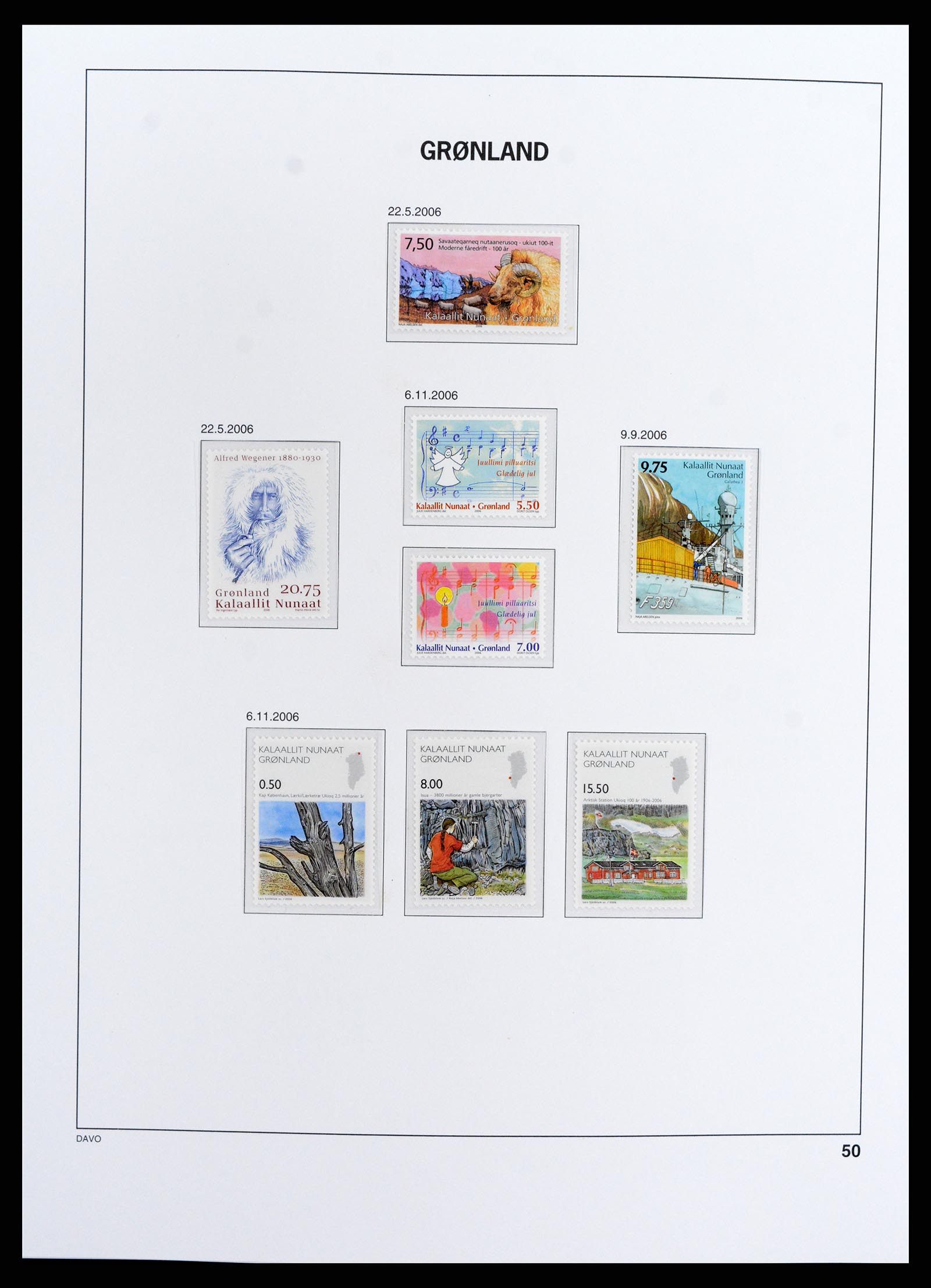 37802 052 - Postzegelverzameling 37802 Groenland 1905-2019!