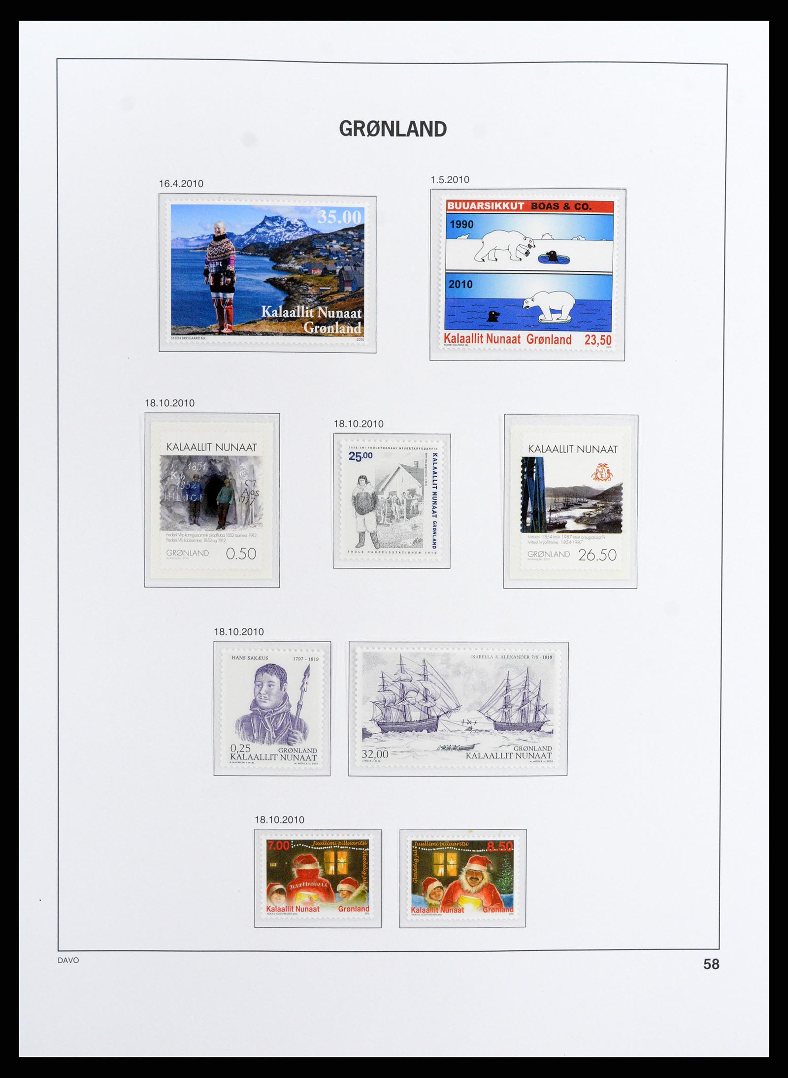 37802 060 - Postzegelverzameling 37802 Groenland 1905-2019!