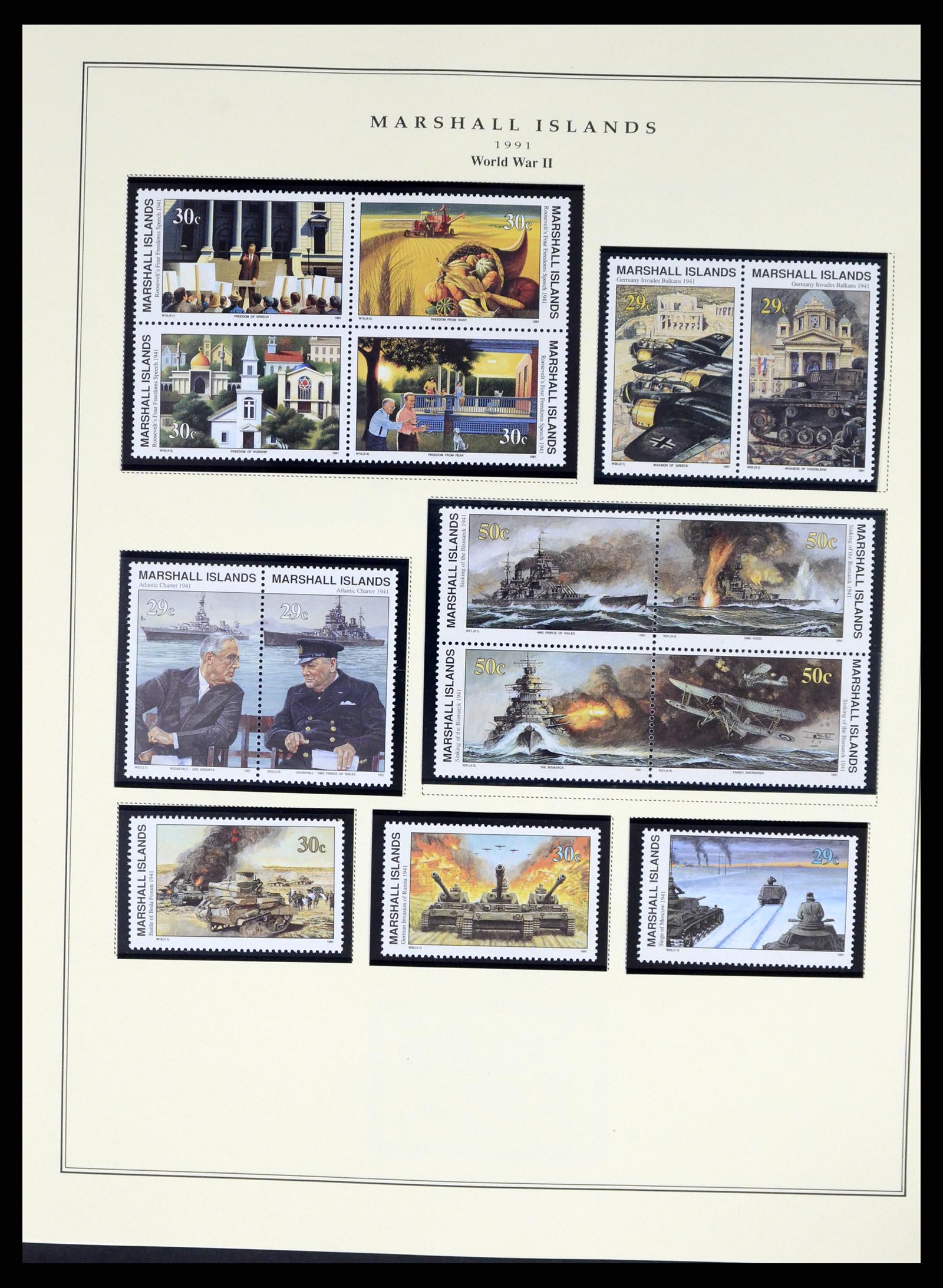37813 071 - Postzegelverzameling 37813 Marshalleilanden 1984-2005.