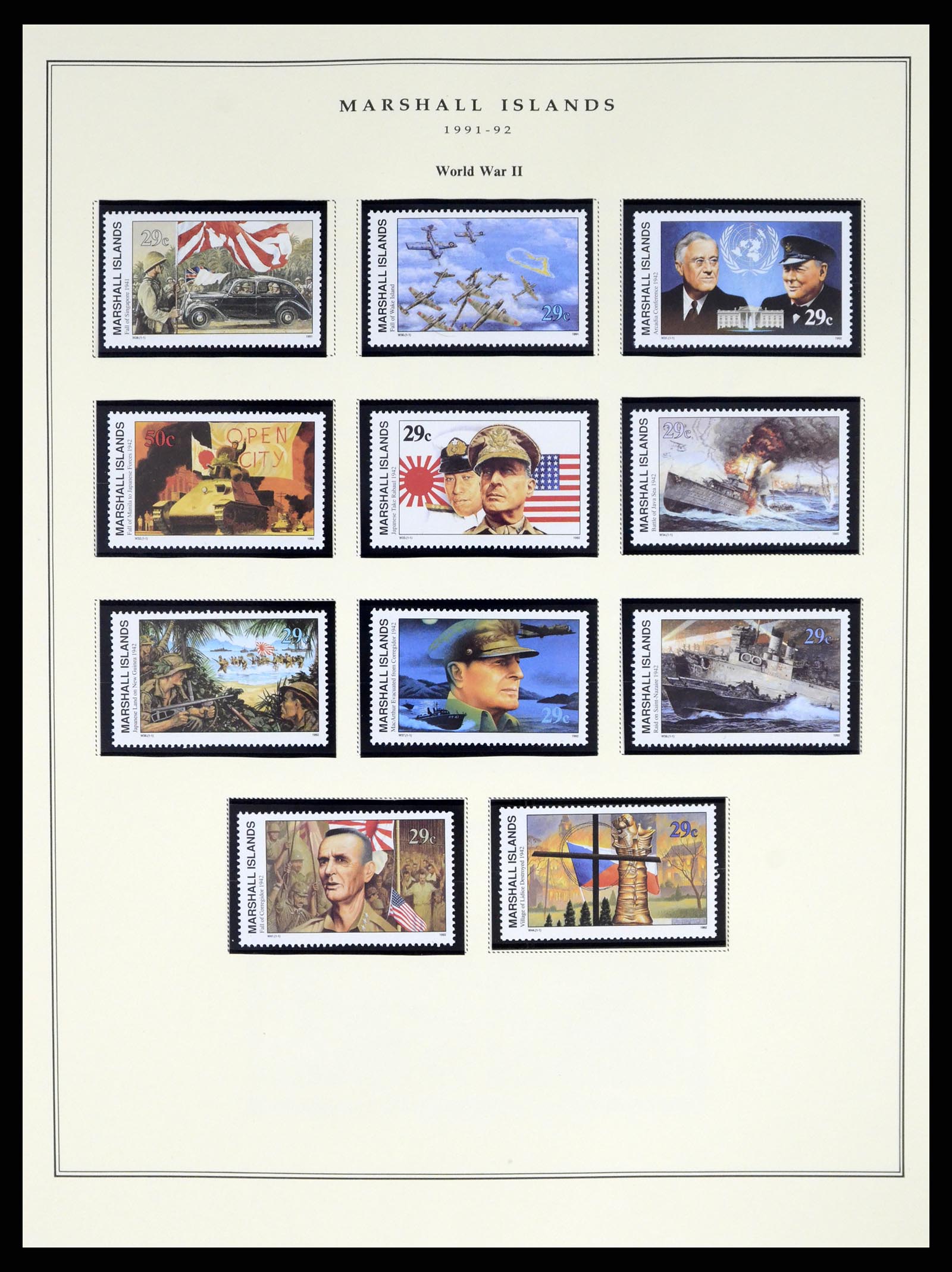 37813 083 - Postzegelverzameling 37813 Marshalleilanden 1984-2005.