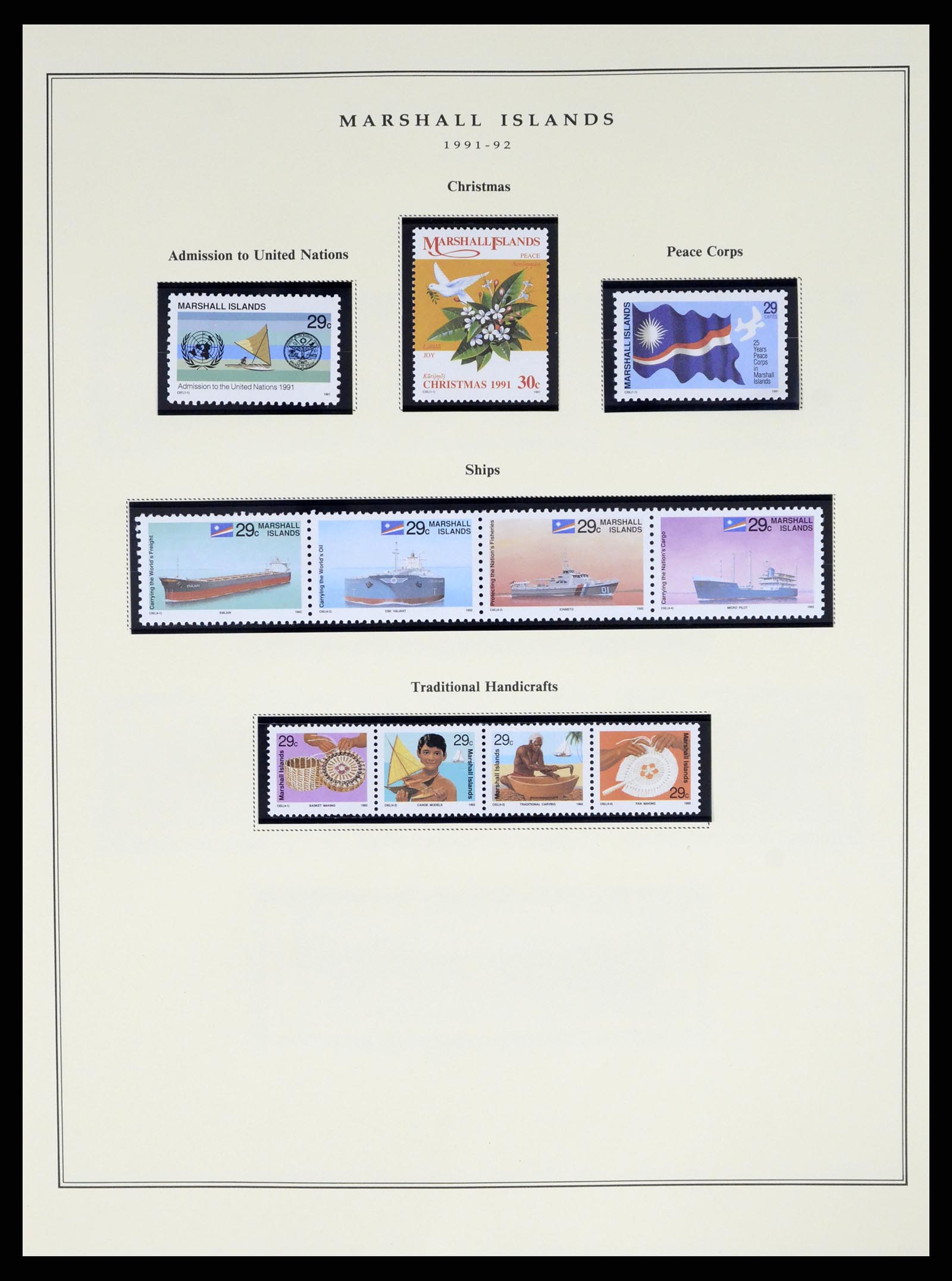 37813 088 - Postzegelverzameling 37813 Marshalleilanden 1984-2005.