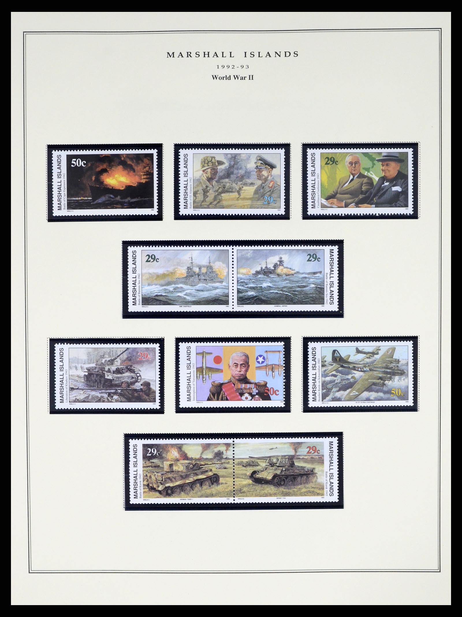 37813 089 - Postzegelverzameling 37813 Marshalleilanden 1984-2005.