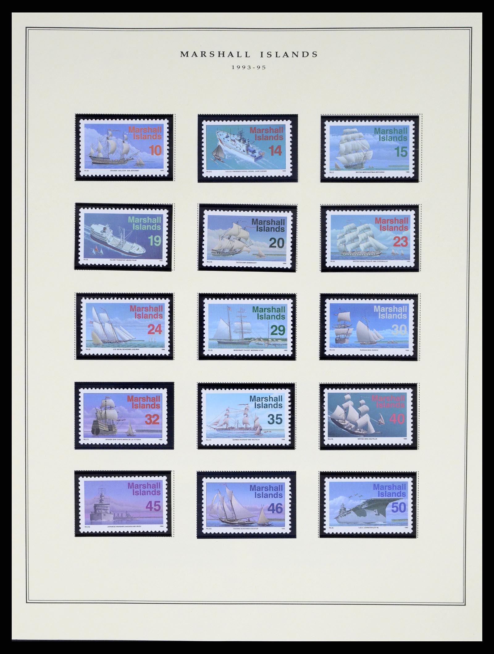 37813 100 - Postzegelverzameling 37813 Marshalleilanden 1984-2005.