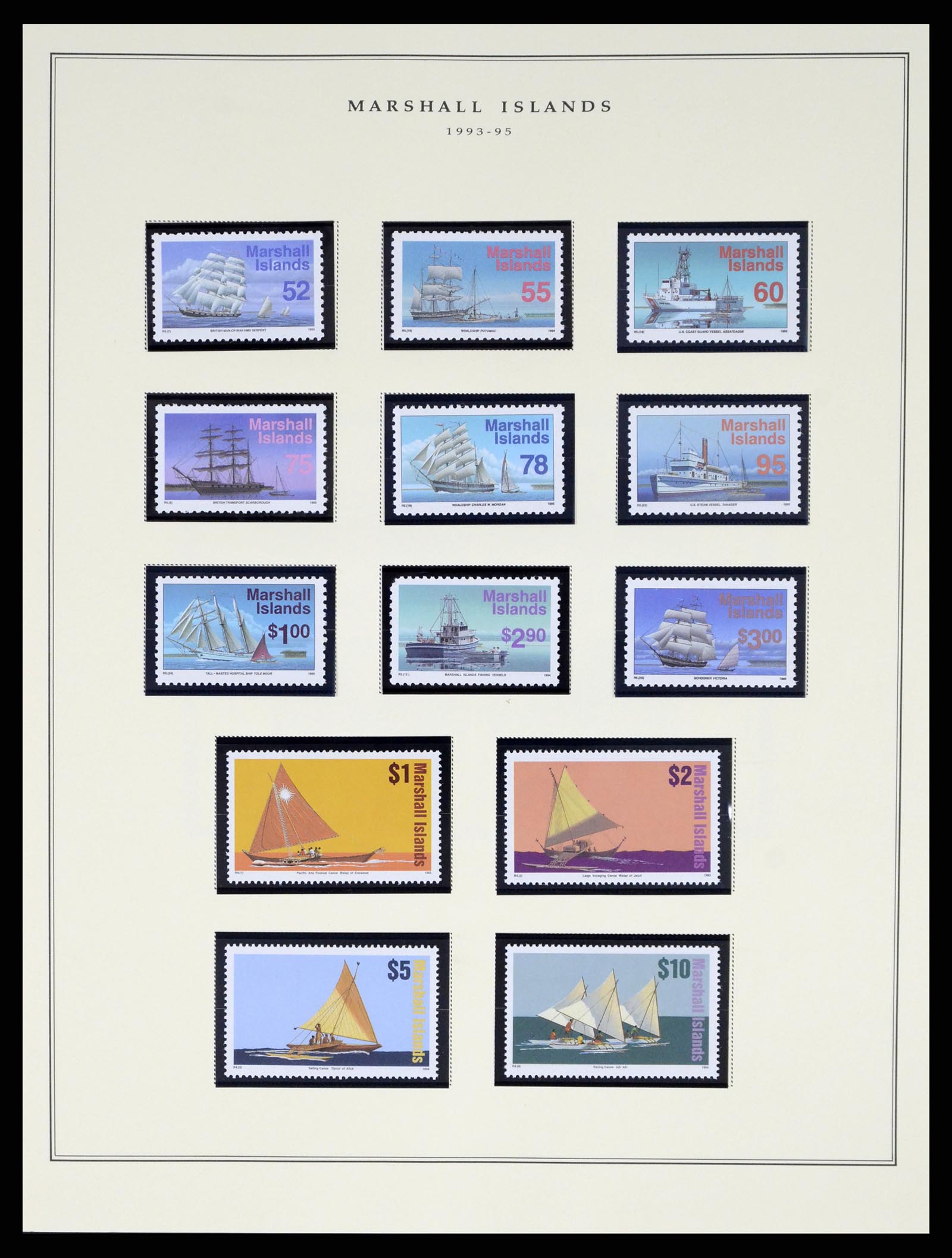 37813 101 - Postzegelverzameling 37813 Marshalleilanden 1984-2005.