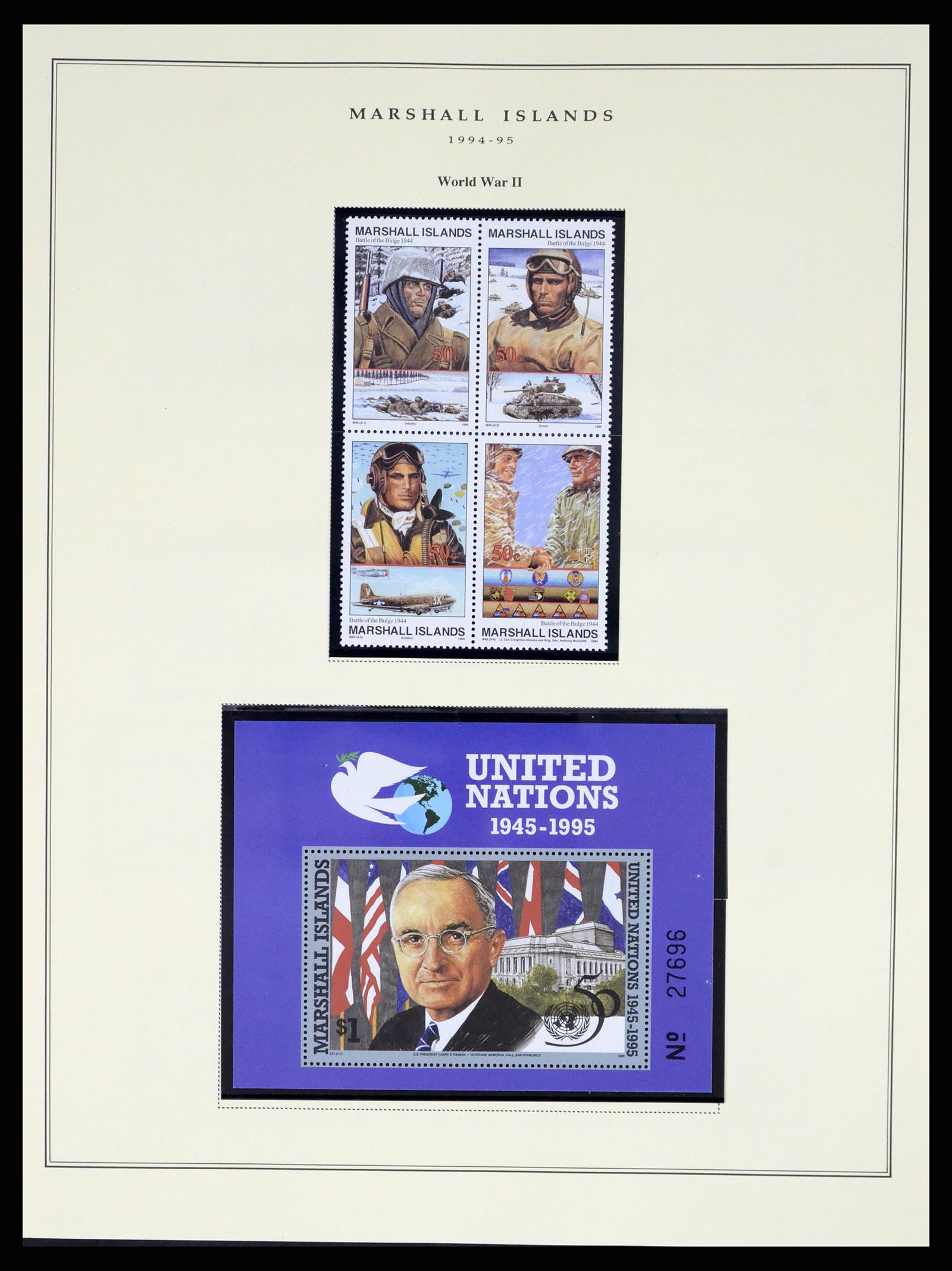 37813 103 - Postzegelverzameling 37813 Marshalleilanden 1984-2005.