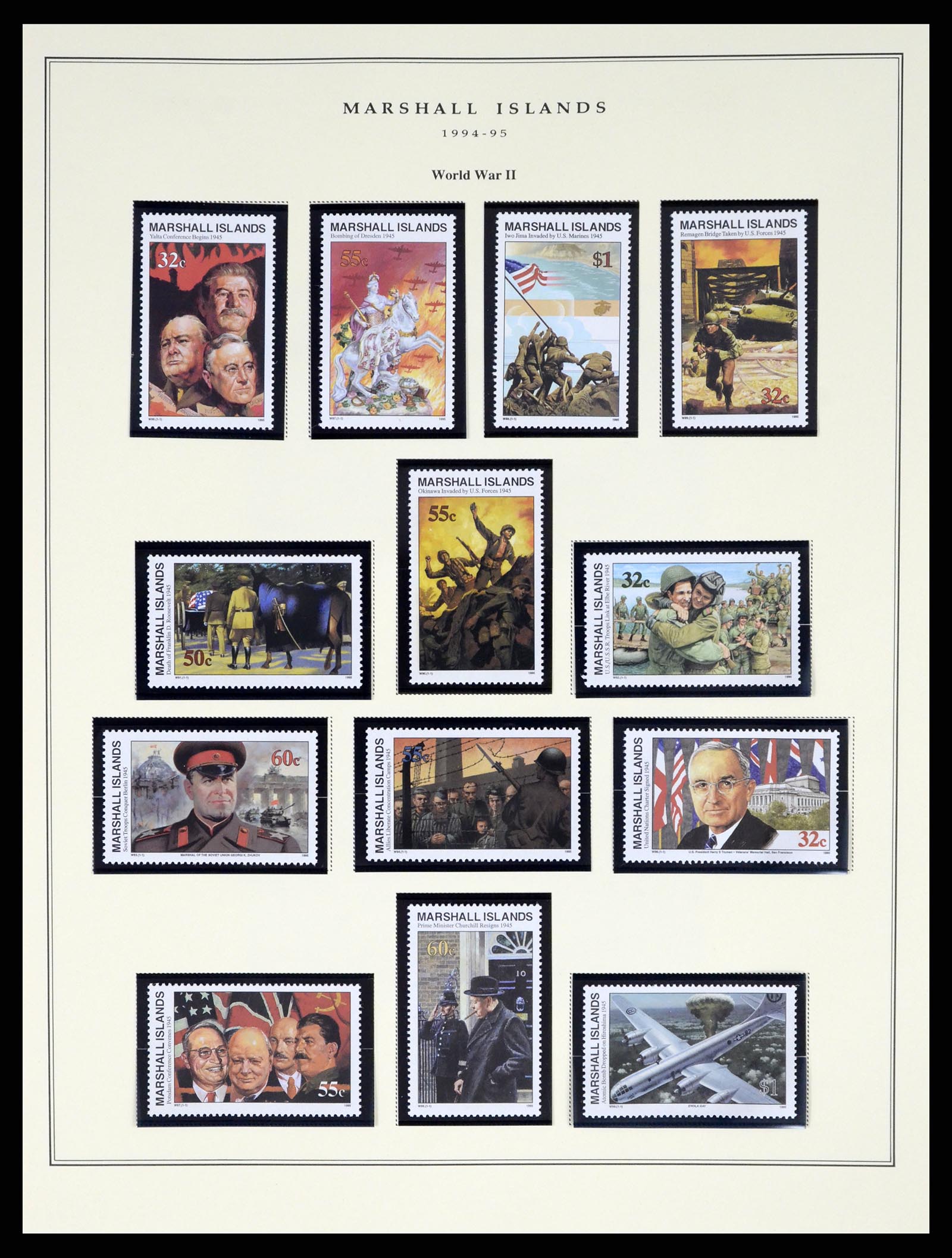 37813 104 - Postzegelverzameling 37813 Marshalleilanden 1984-2005.