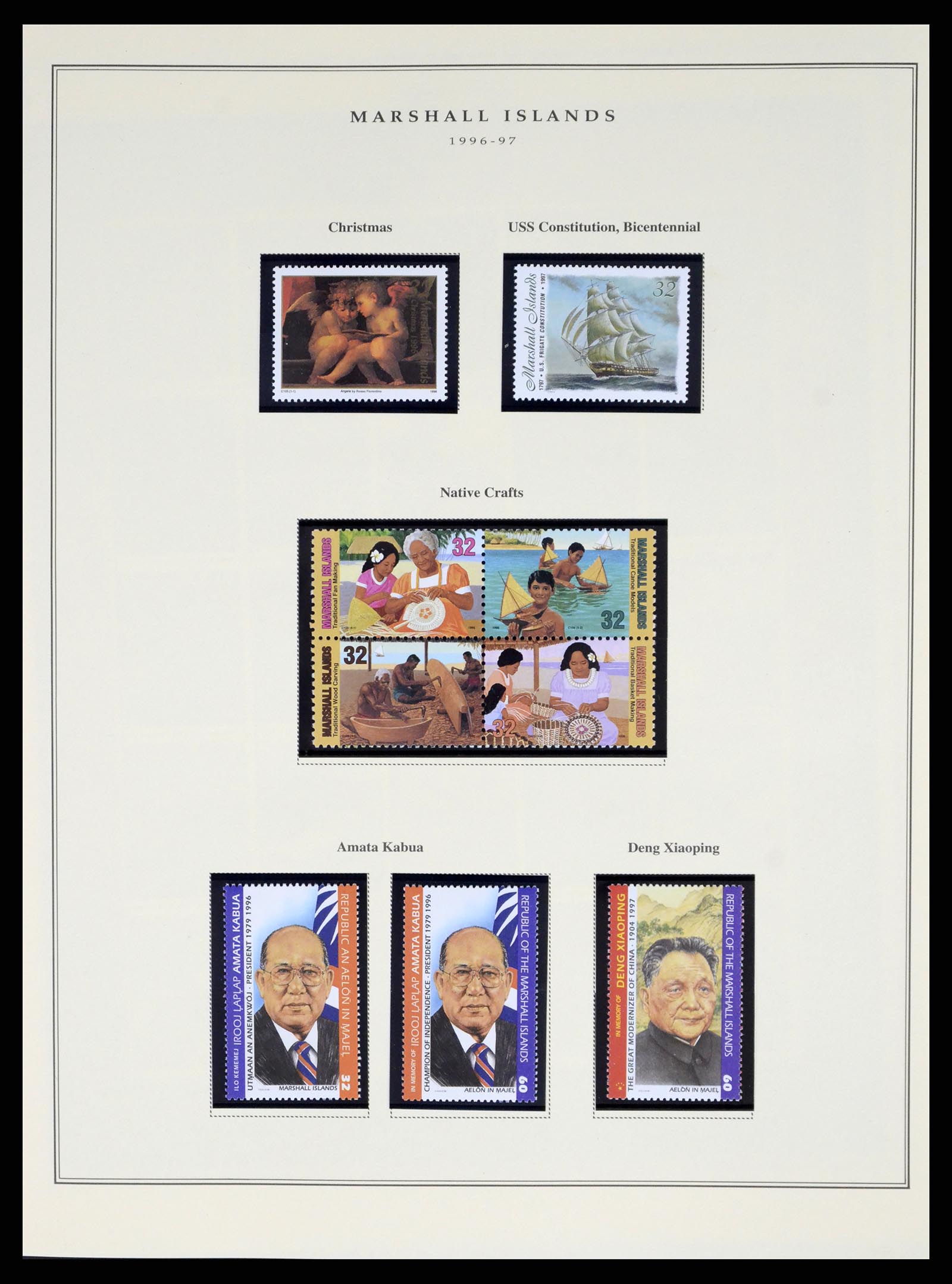 37813 121 - Postzegelverzameling 37813 Marshalleilanden 1984-2005.