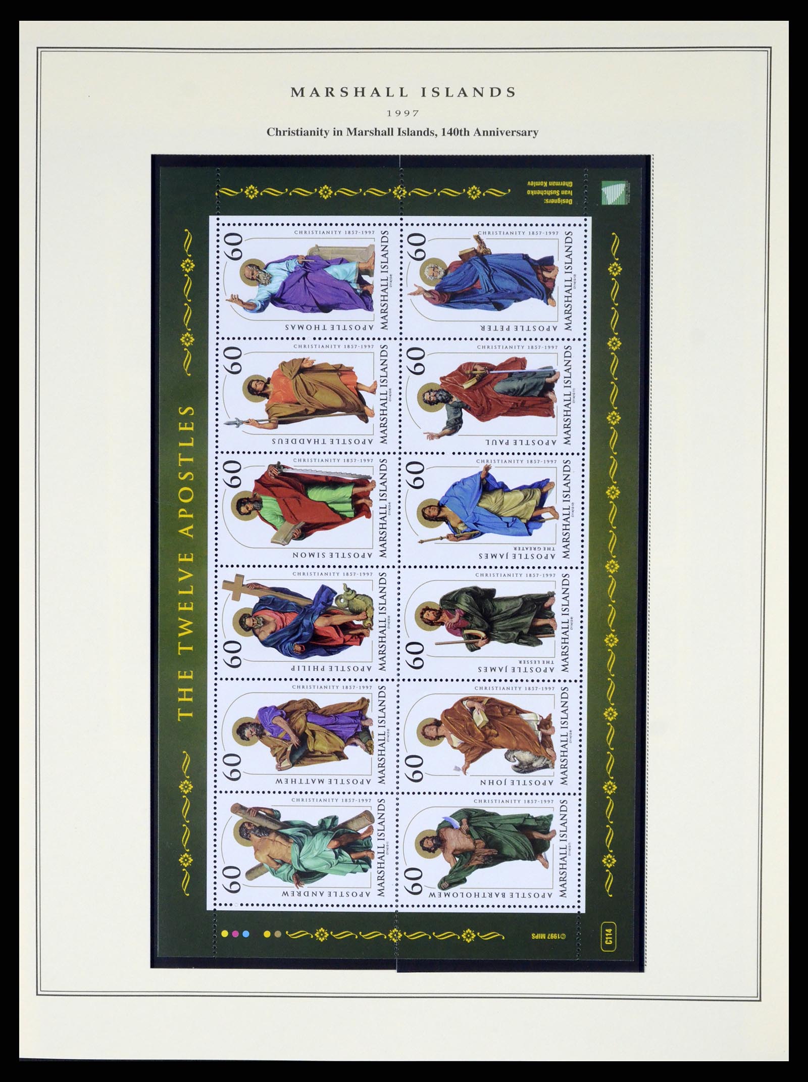 37813 125 - Postzegelverzameling 37813 Marshalleilanden 1984-2005.