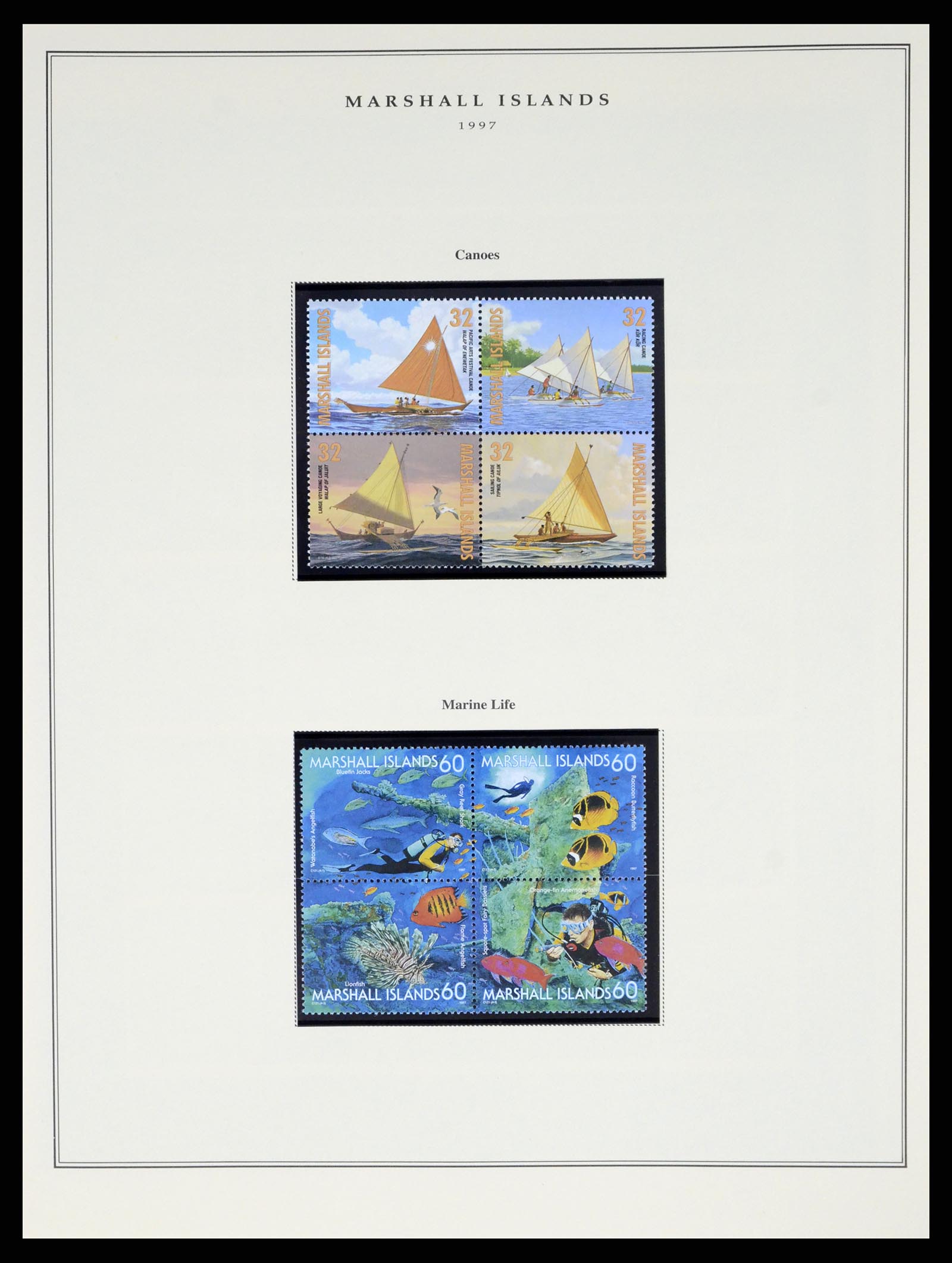 37813 128 - Postzegelverzameling 37813 Marshalleilanden 1984-2005.