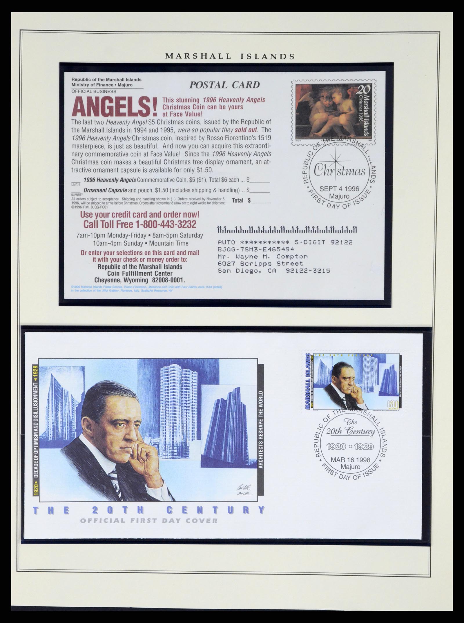 37813 132 - Postzegelverzameling 37813 Marshalleilanden 1984-2005.