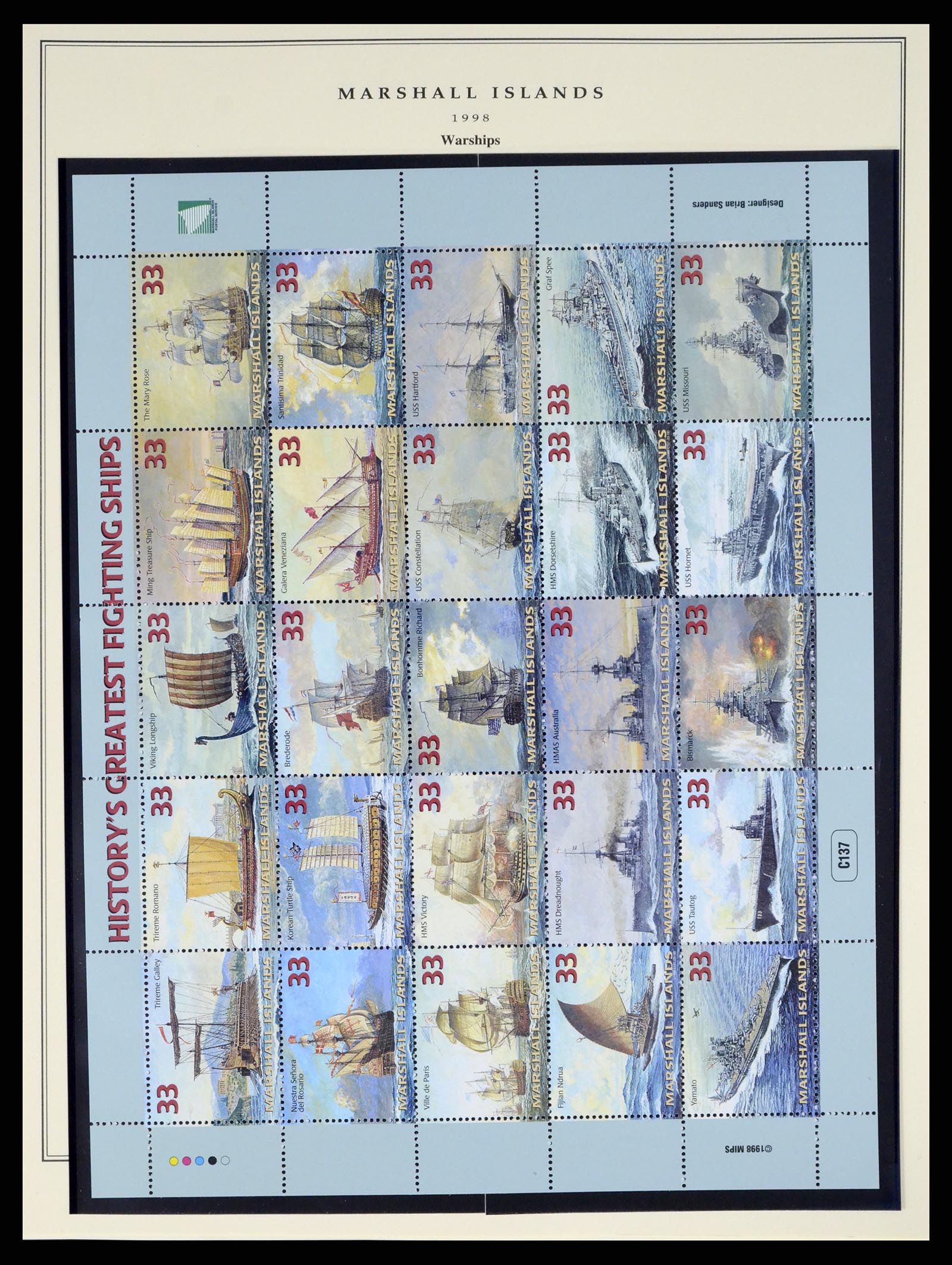 37813 149 - Postzegelverzameling 37813 Marshalleilanden 1984-2005.