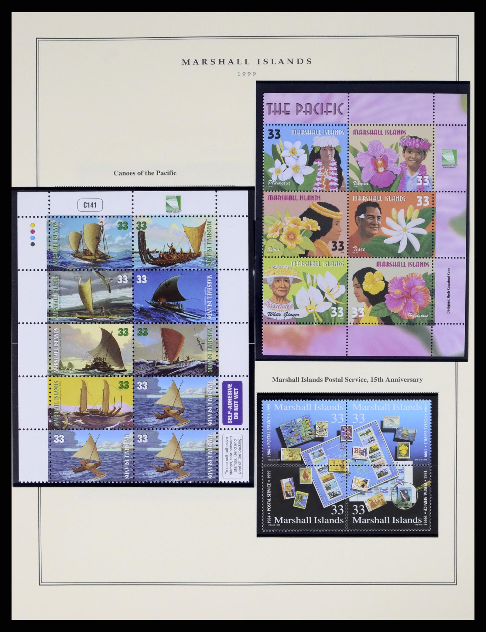 37813 152 - Postzegelverzameling 37813 Marshalleilanden 1984-2005.
