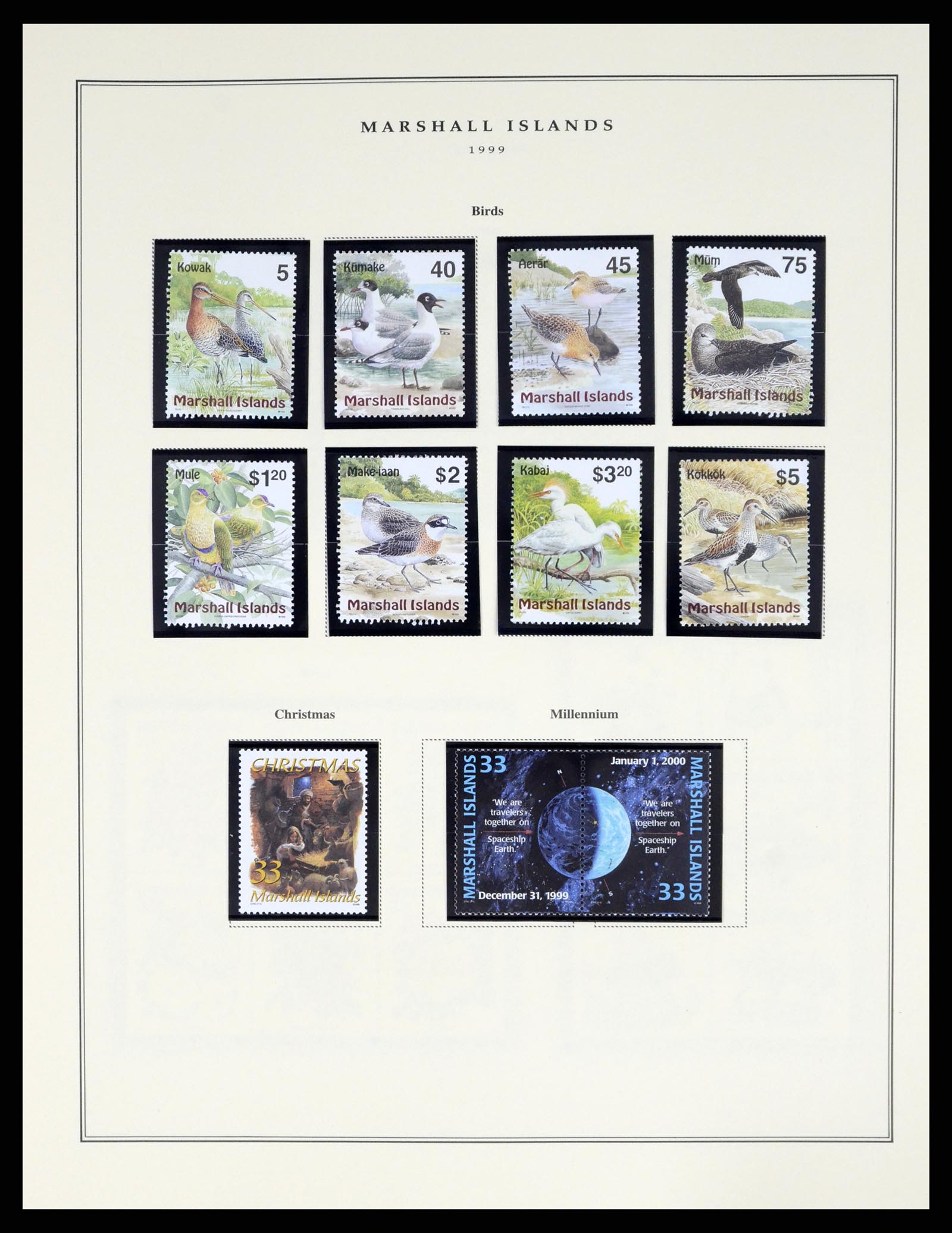 37813 162 - Postzegelverzameling 37813 Marshalleilanden 1984-2005.