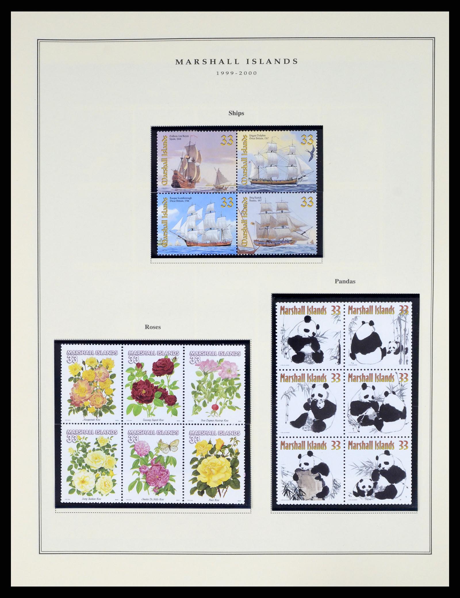 37813 163 - Postzegelverzameling 37813 Marshalleilanden 1984-2005.