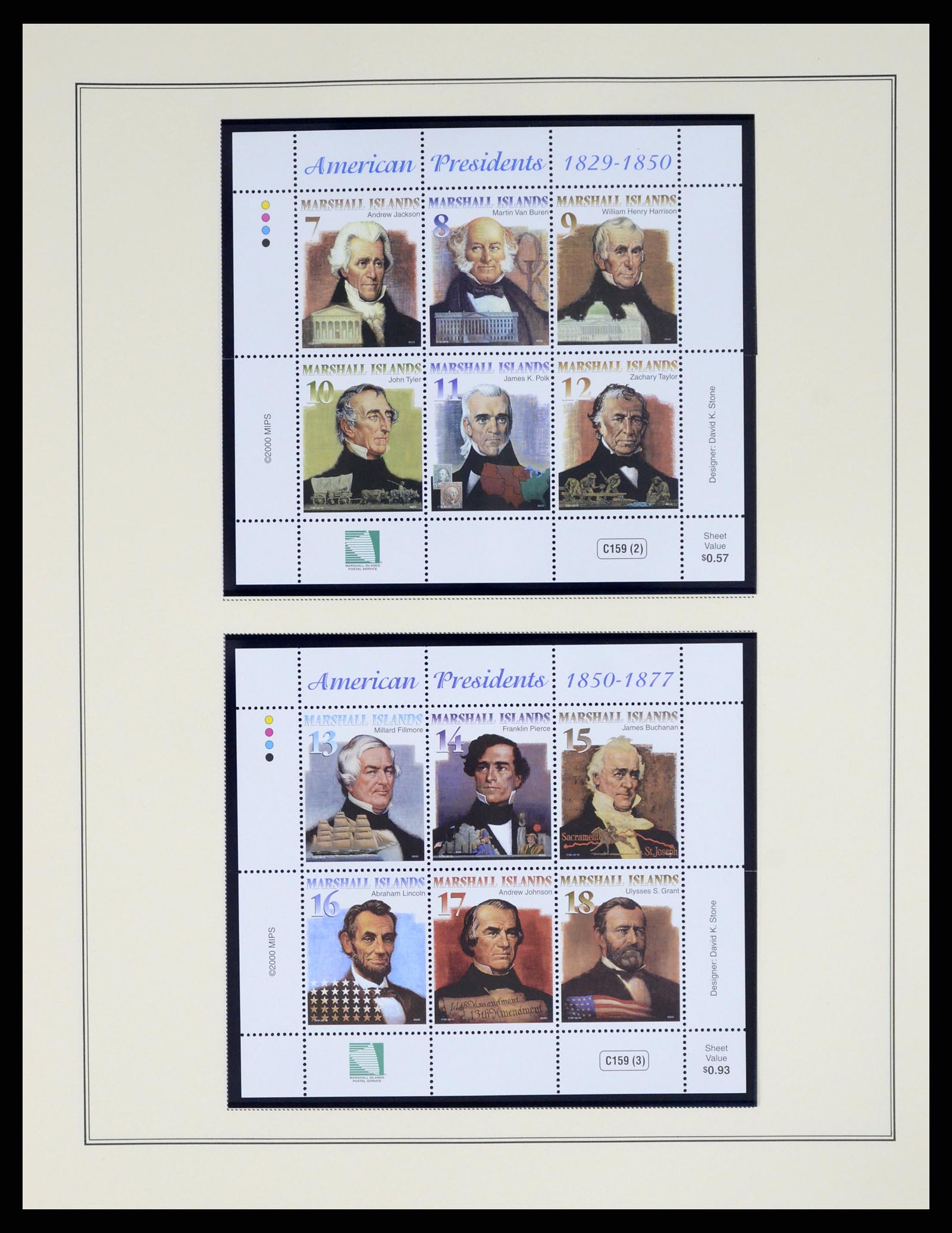 37813 166 - Postzegelverzameling 37813 Marshalleilanden 1984-2005.