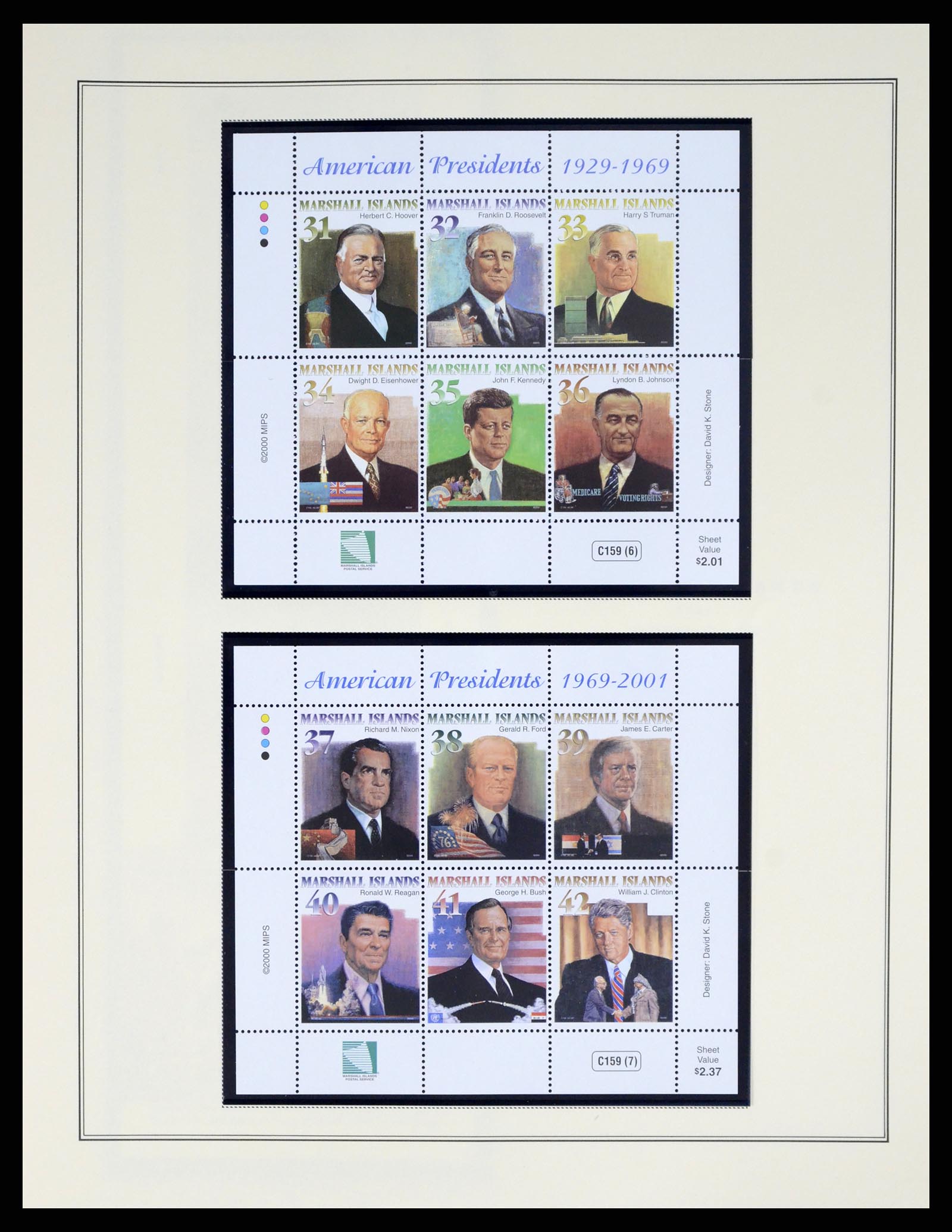 37813 168 - Postzegelverzameling 37813 Marshalleilanden 1984-2005.