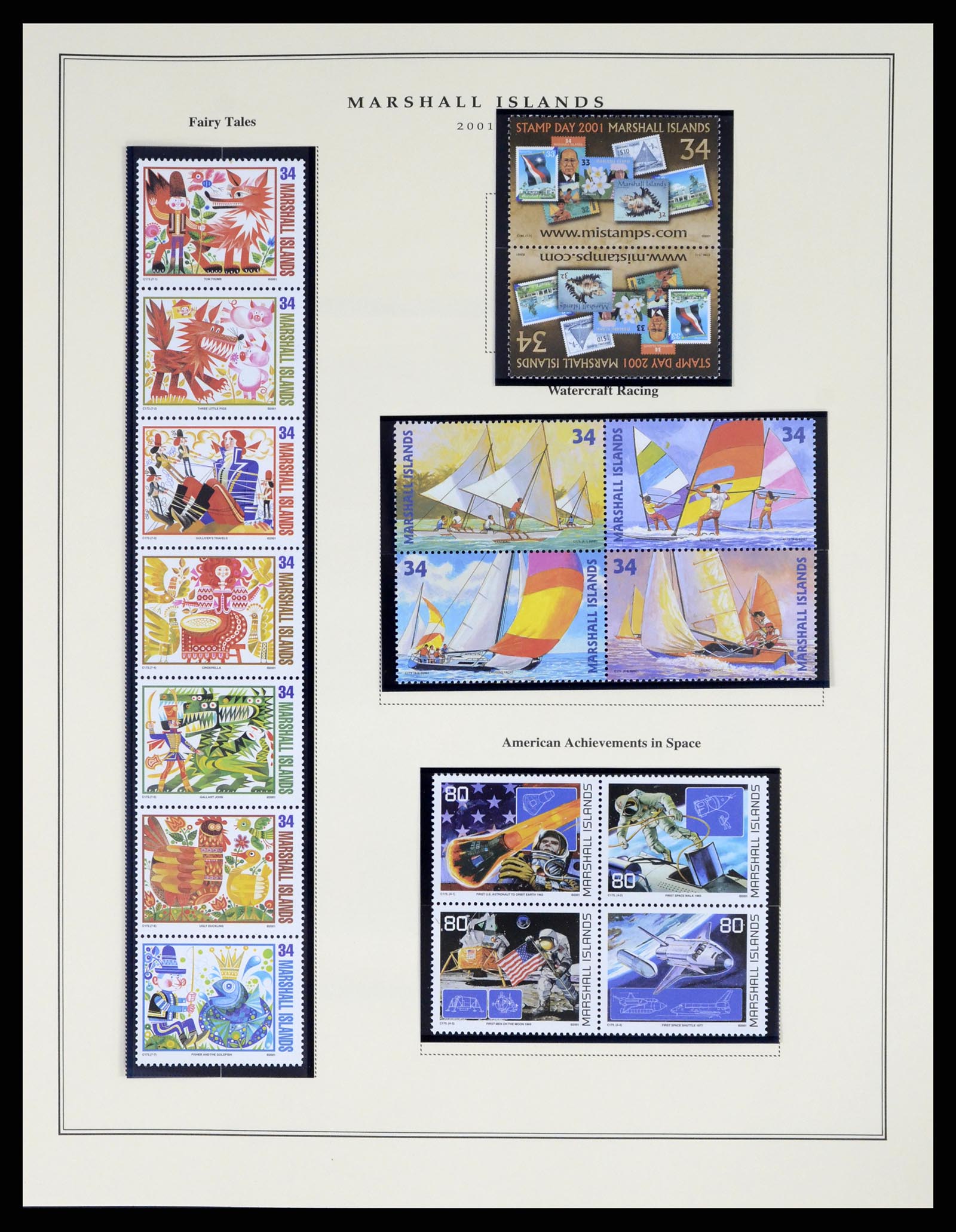 37813 179 - Postzegelverzameling 37813 Marshalleilanden 1984-2005.
