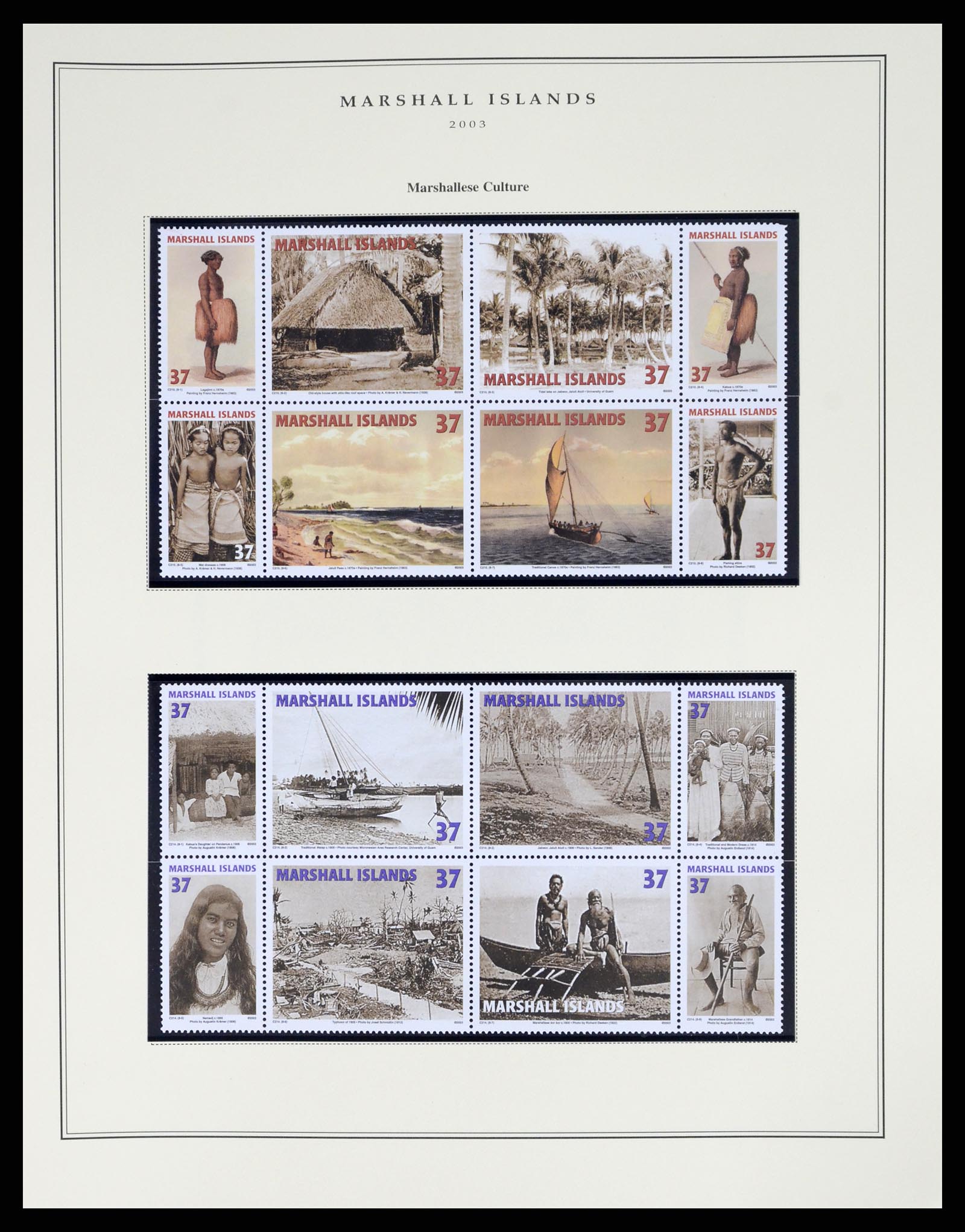37813 201 - Postzegelverzameling 37813 Marshalleilanden 1984-2005.