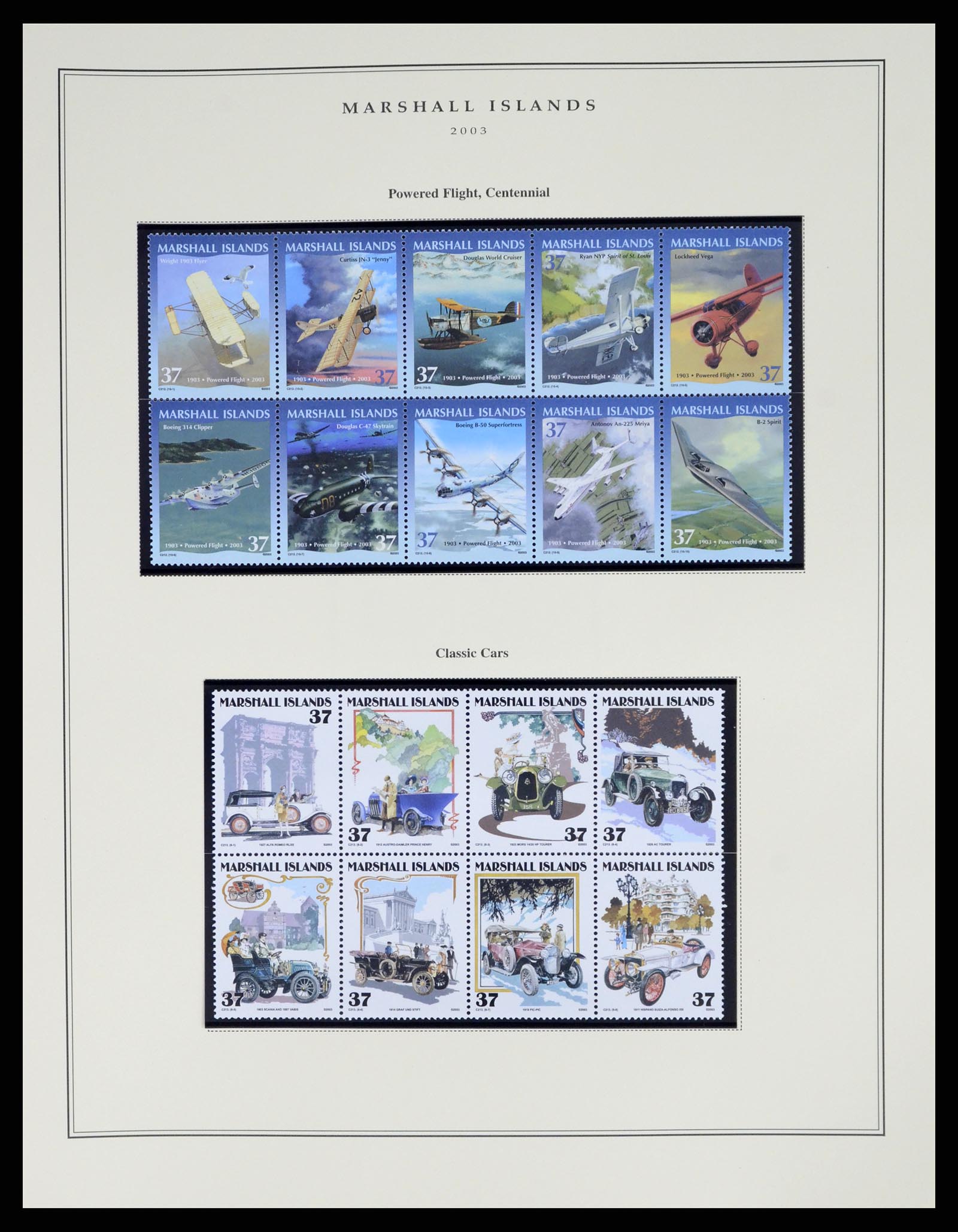 37813 203 - Postzegelverzameling 37813 Marshalleilanden 1984-2005.