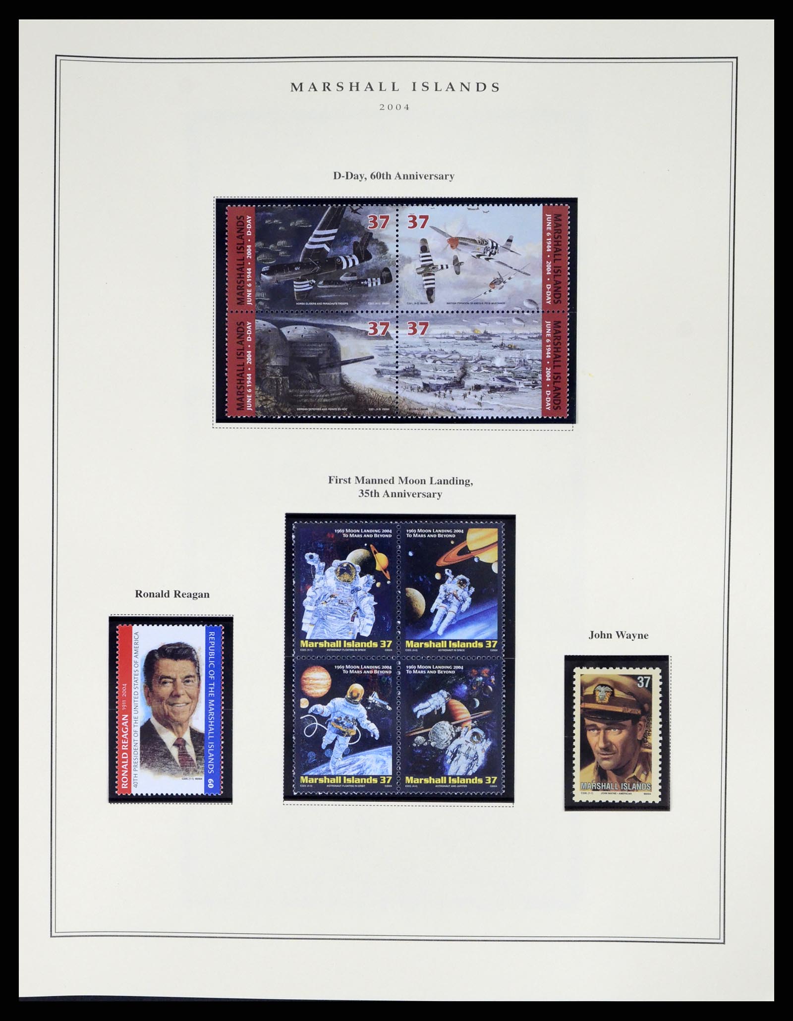 37813 208 - Postzegelverzameling 37813 Marshalleilanden 1984-2005.