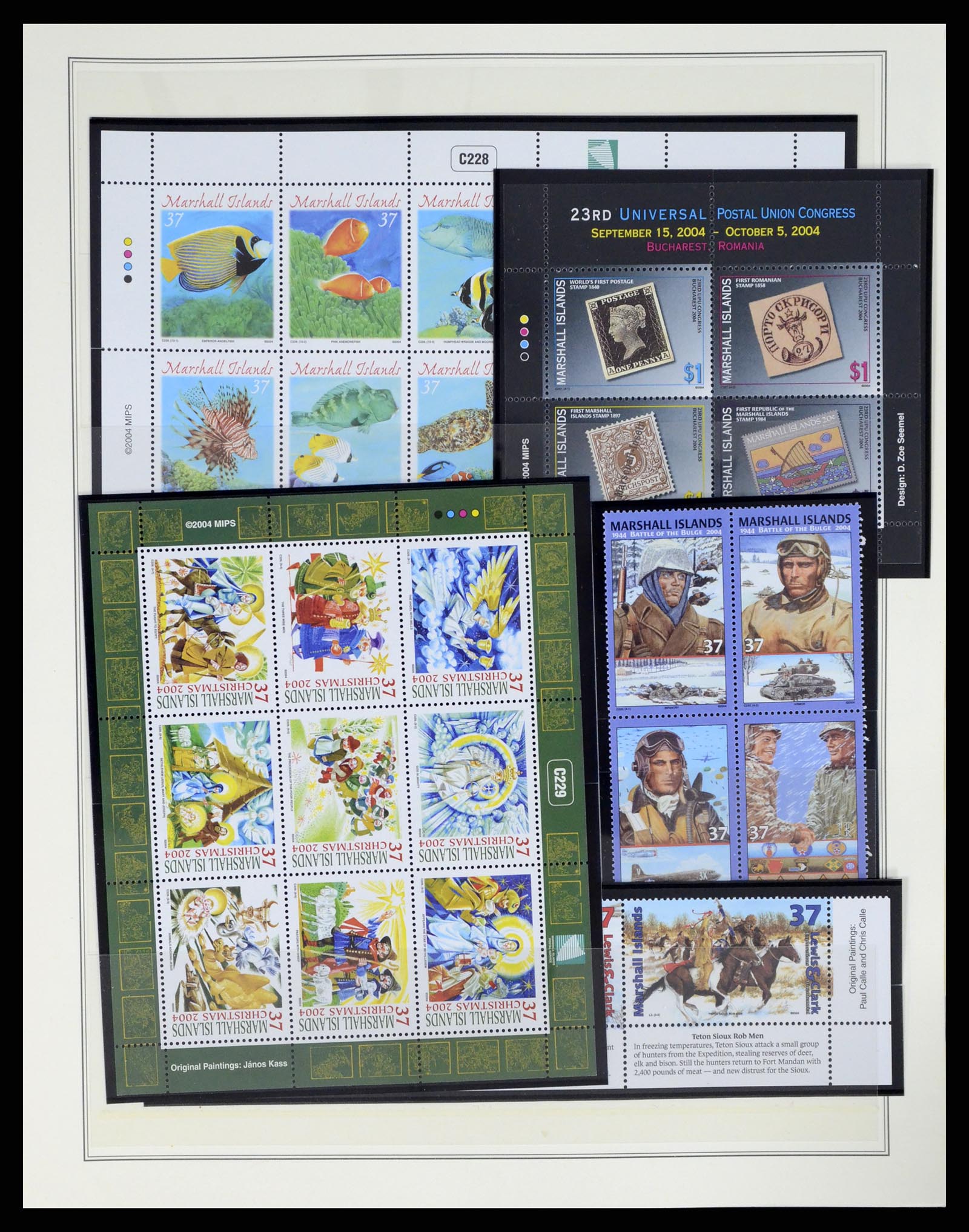 37813 211 - Postzegelverzameling 37813 Marshalleilanden 1984-2005.