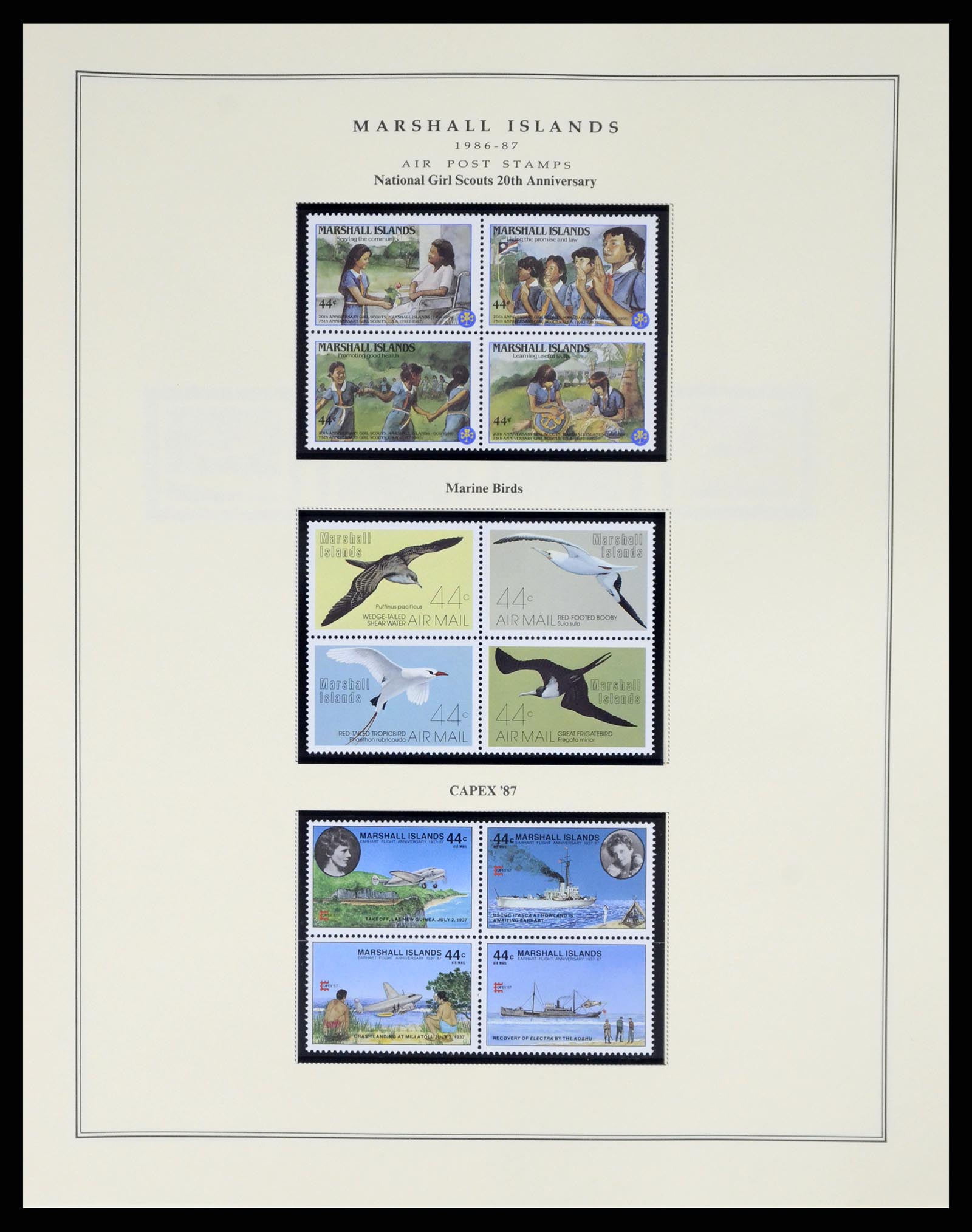 37813 216 - Postzegelverzameling 37813 Marshalleilanden 1984-2005.