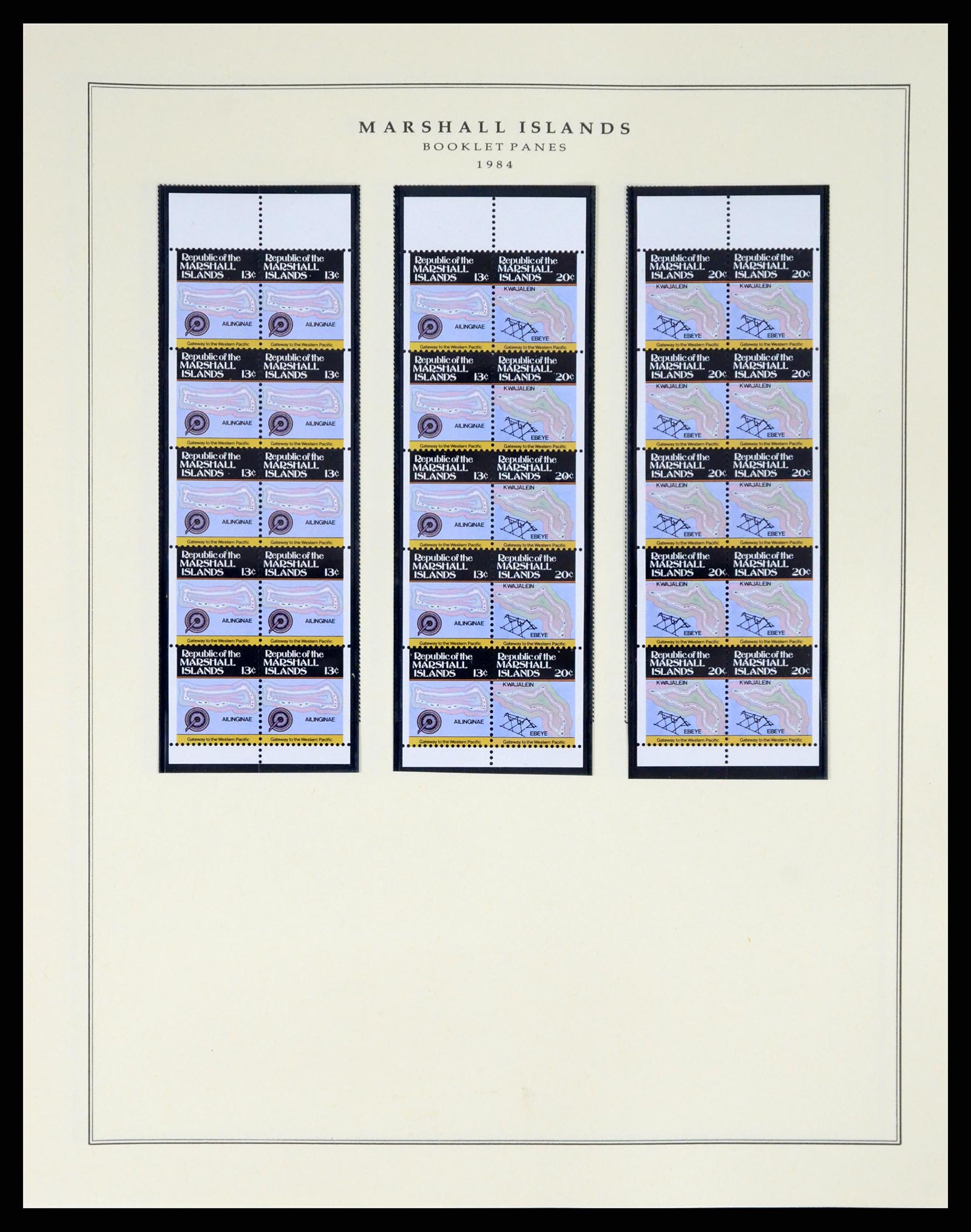 37813 218 - Postzegelverzameling 37813 Marshalleilanden 1984-2005.