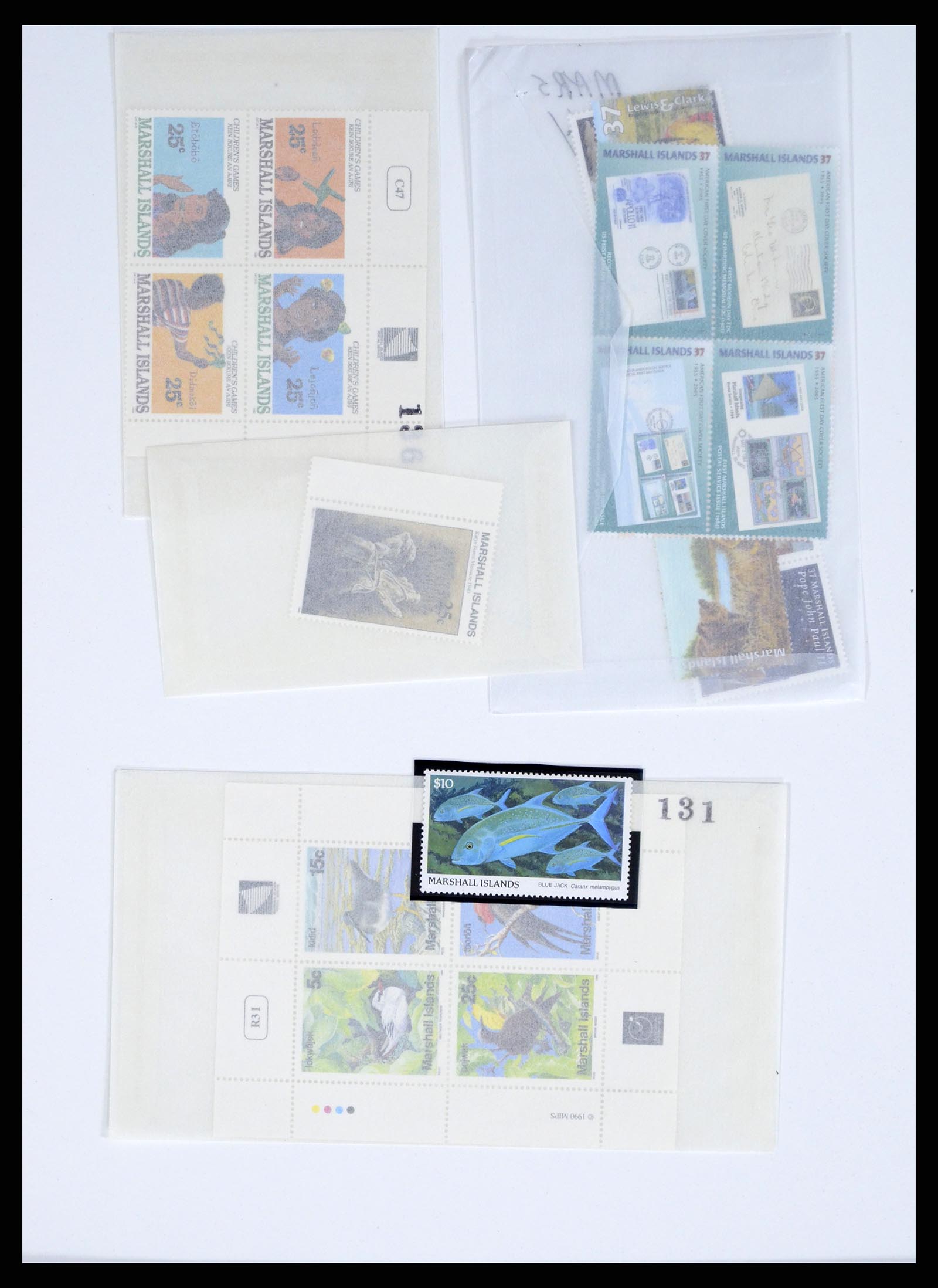 37813 233 - Postzegelverzameling 37813 Marshalleilanden 1984-2005.