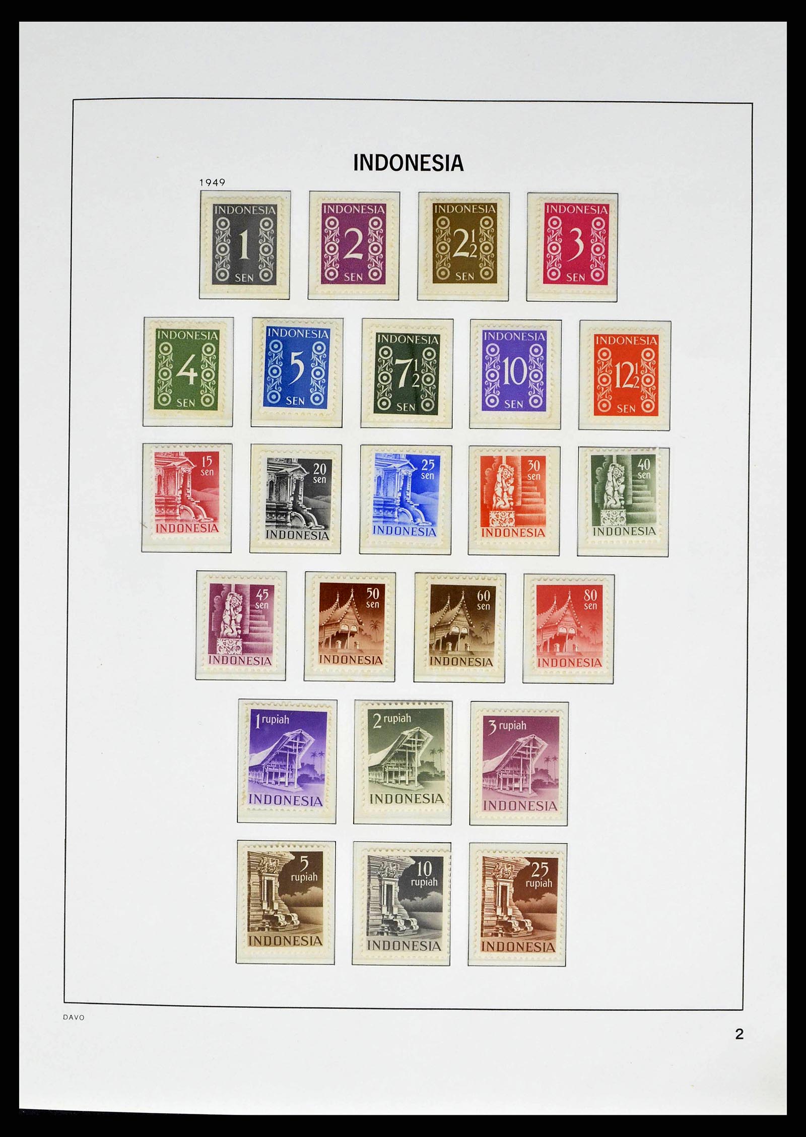 37823 0002 - Stamp collection 37823 Indonesia complete 1949-2021!!